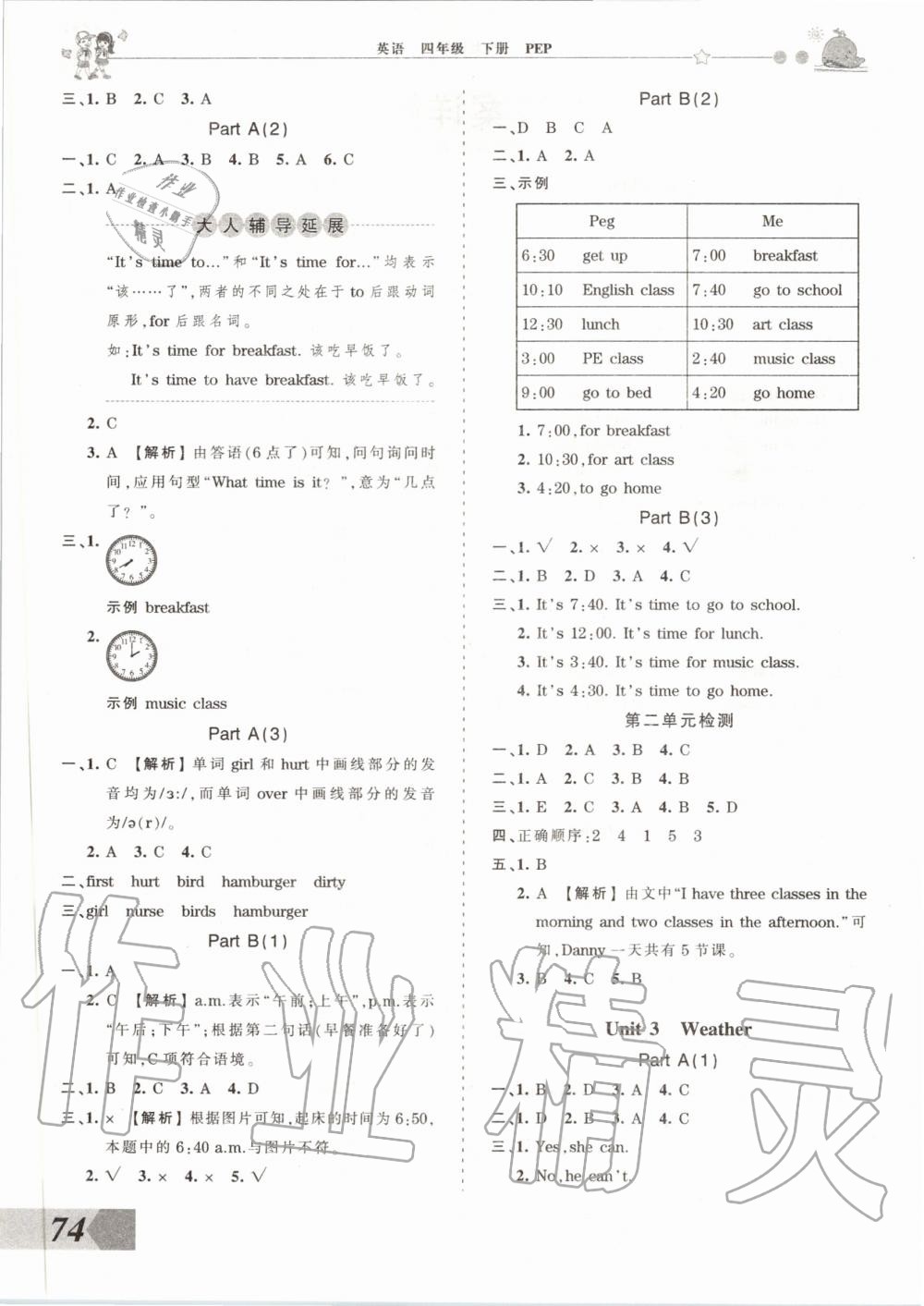 2020年創(chuàng)維新課堂四年級(jí)英語下冊(cè)人教PEP版 第2頁