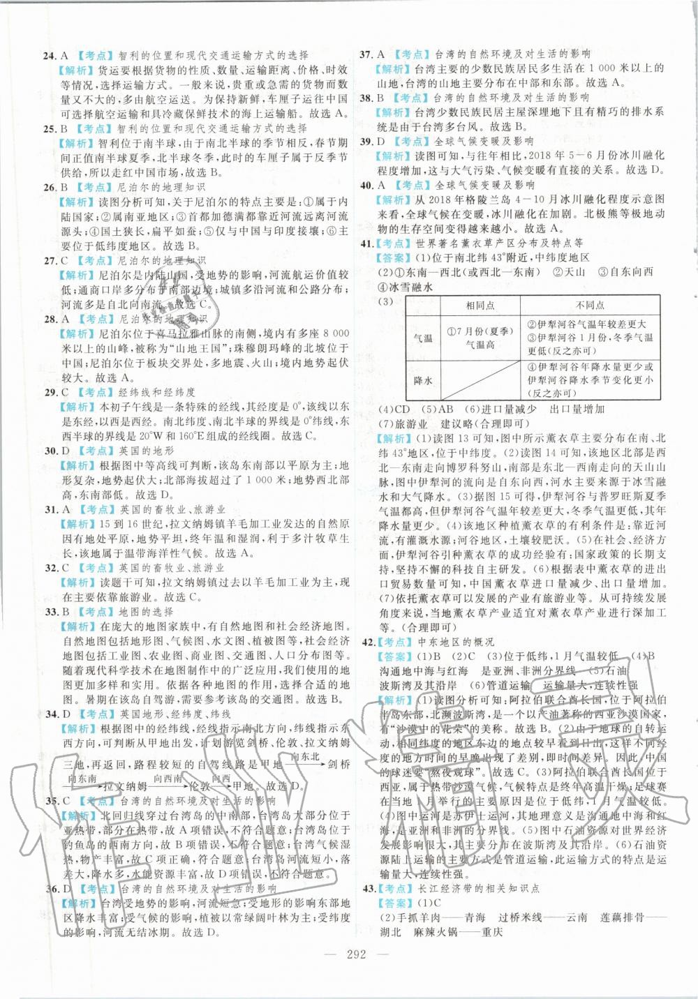 2020年北京市各區(qū)模擬及真題精選中考地理新課標(biāo)版 第4頁