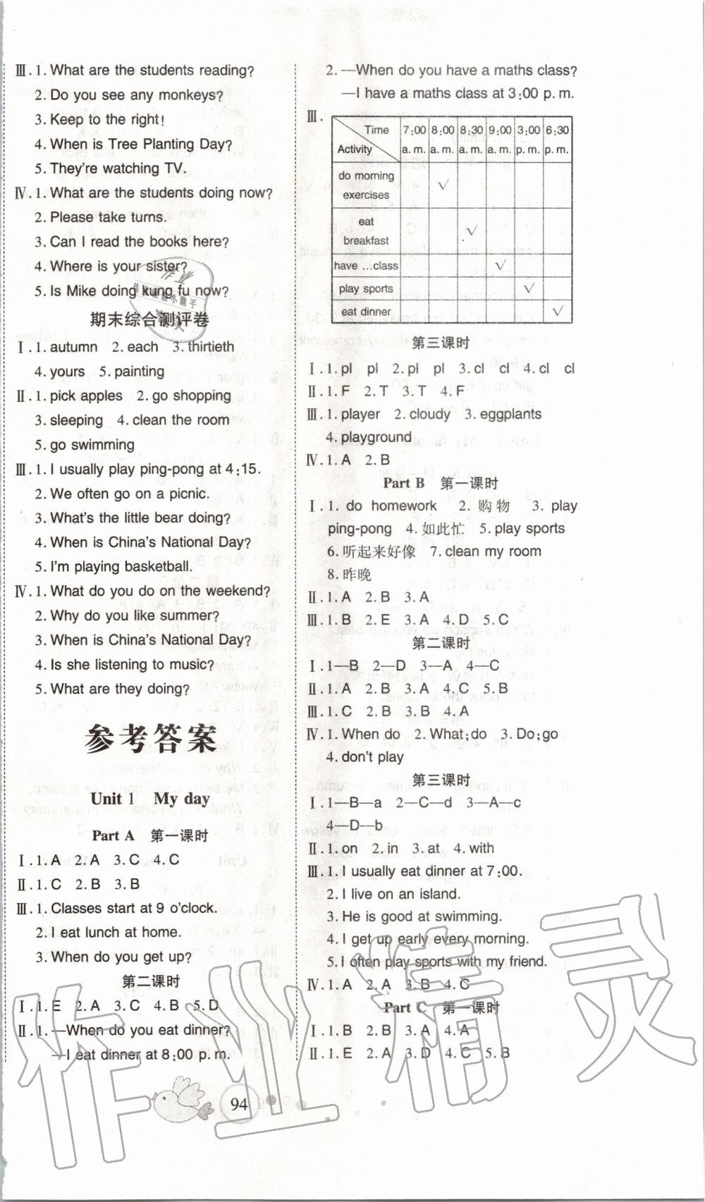 2020年整合集訓天天練五年級英語下冊人教版 第2頁