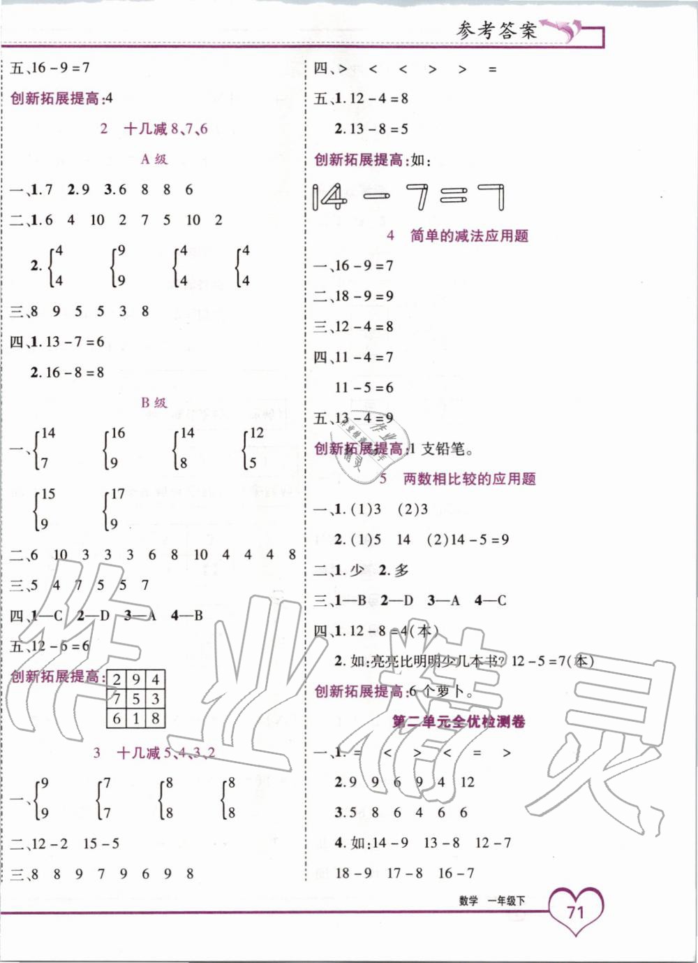 2020年全優(yōu)備考一年級(jí)數(shù)學(xué)下冊(cè)人教版 第2頁