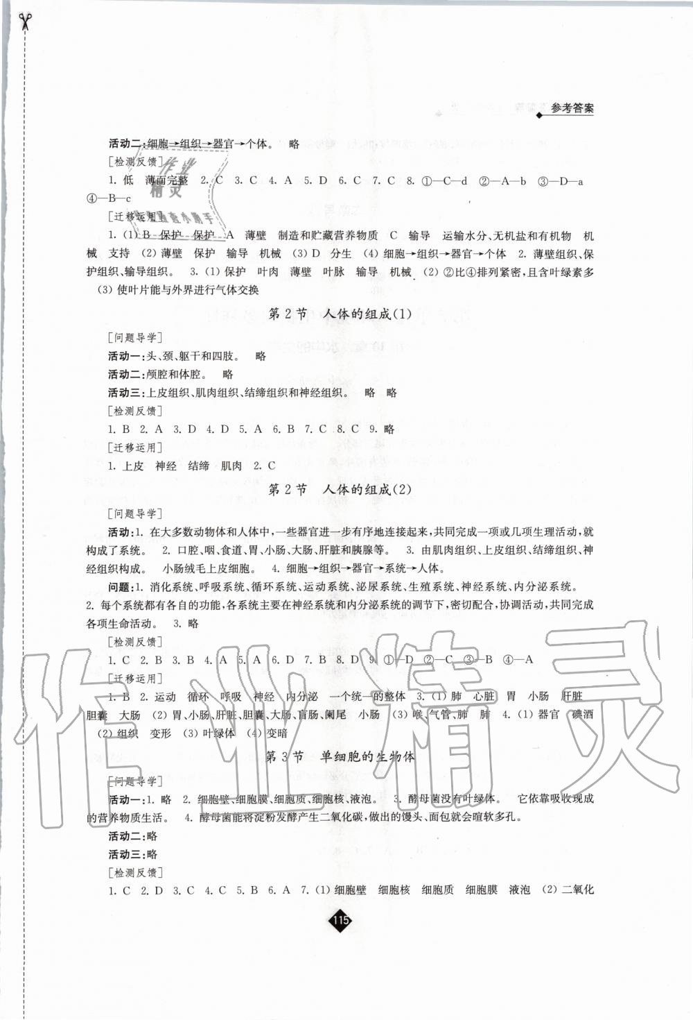 2020年伴你学七年级生物学下册苏科版 第3页