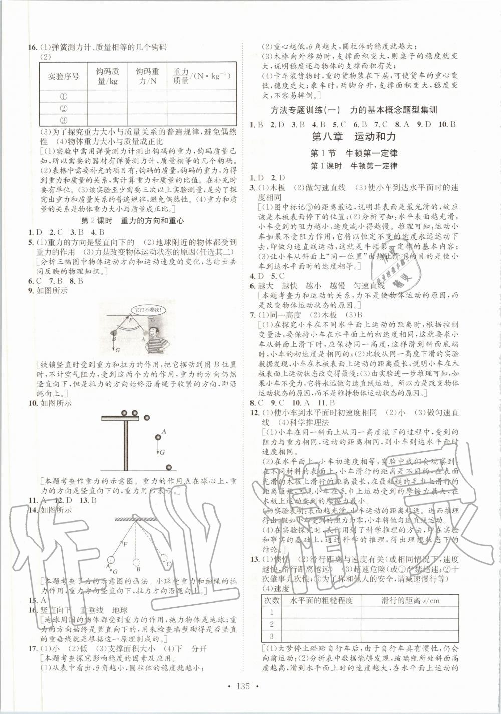 2020年思路教练同步课时作业八年级物理下册人教版 第3页