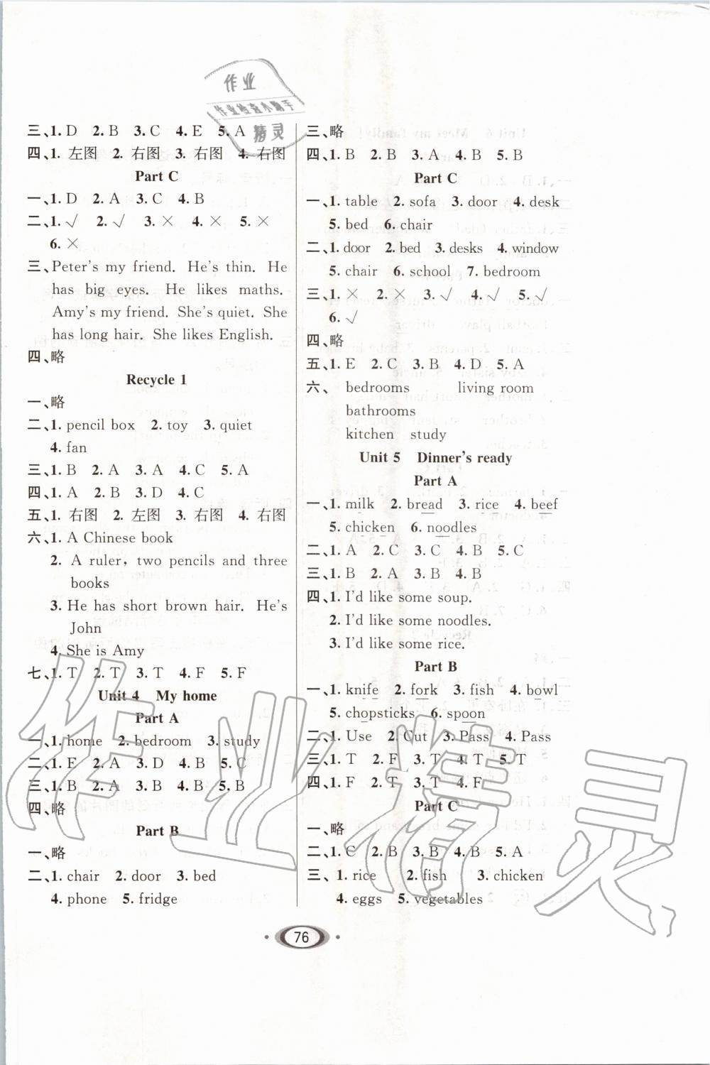 2019年小學(xué)1課3練培優(yōu)作業(yè)本四年級(jí)英語(yǔ)上冊(cè)人教PEP版 第2頁(yè)