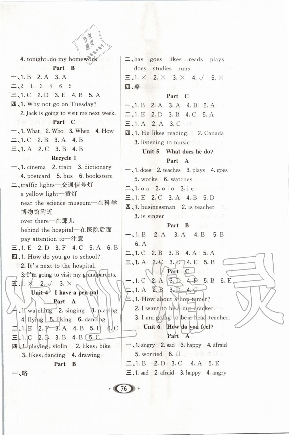 2019年小學(xué)1課3練培優(yōu)作業(yè)本六年級(jí)英語(yǔ)上冊(cè)人教PEP版 第2頁(yè)