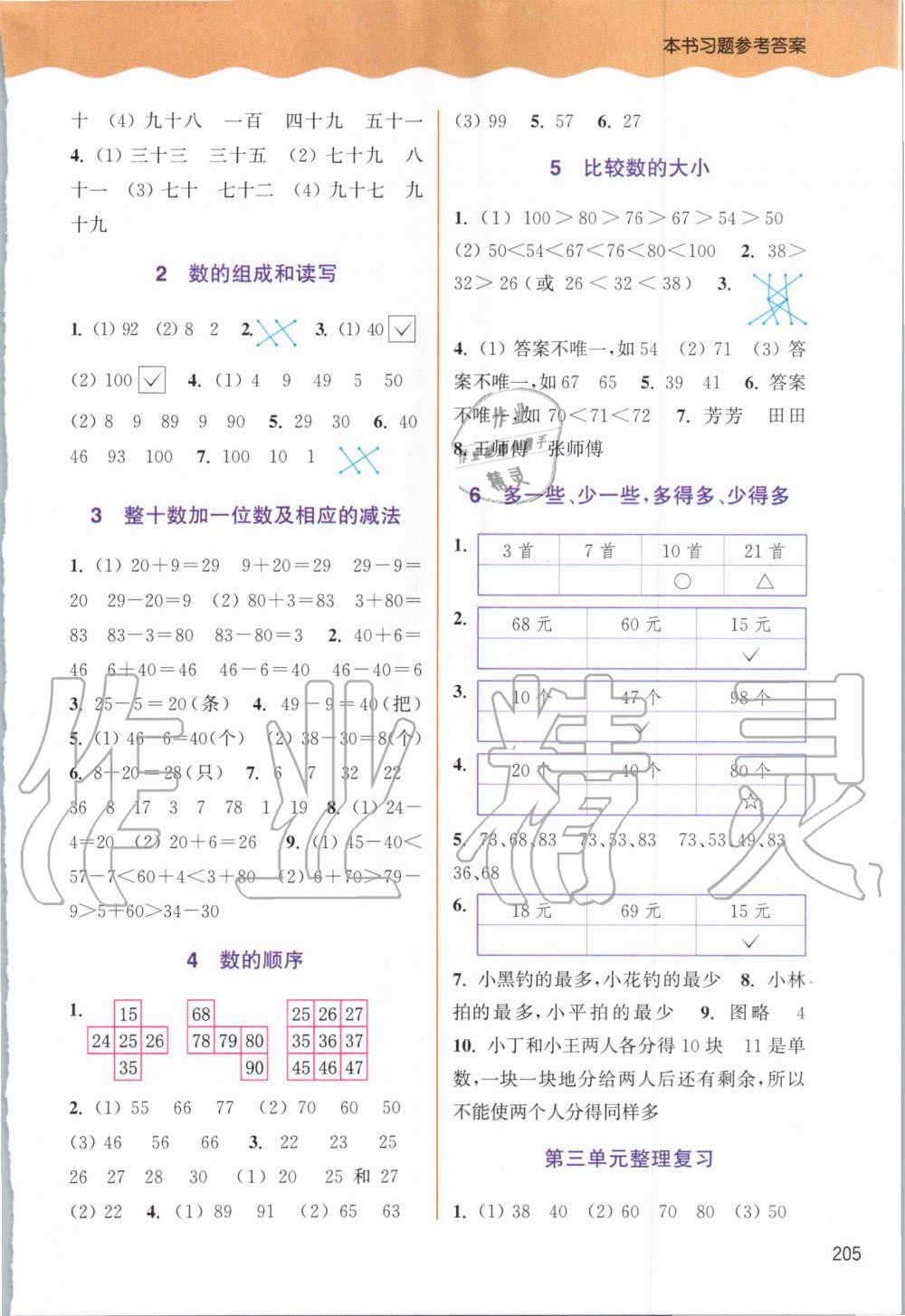 2020年通城學(xué)典非常課課通一年級數(shù)學(xué)下冊蘇教版 第3頁