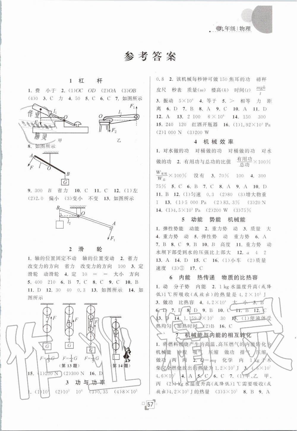 2020年寒假提優(yōu)集訓(xùn)20天九年級(jí)物理蘇科版 第1頁