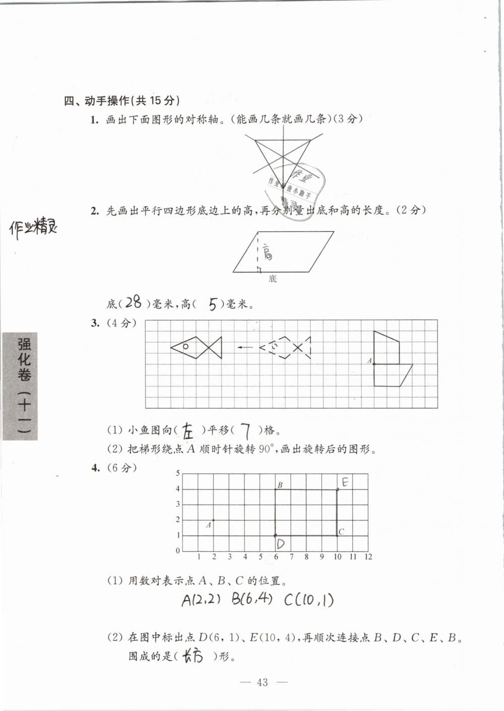 强化卷（期末复习二） - 第43页