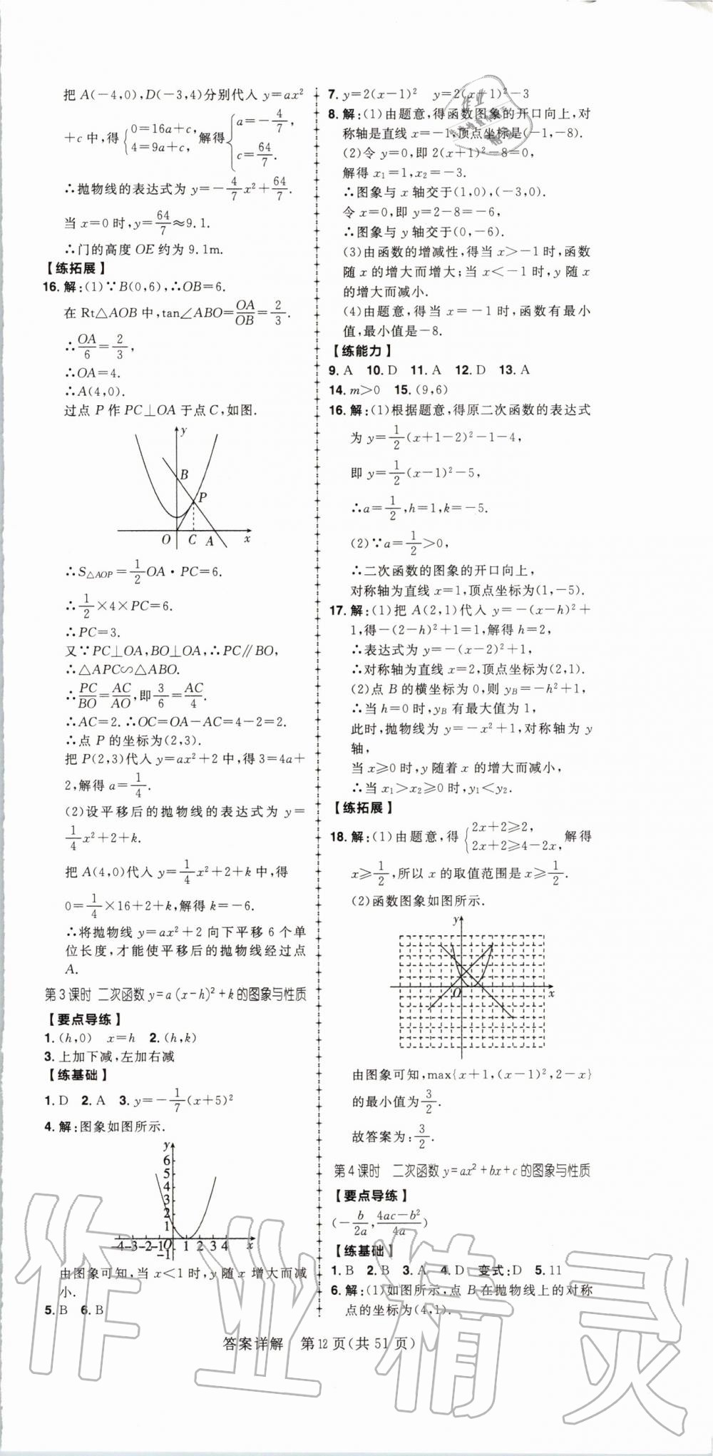 2020年練出好成績核心素養(yǎng)組合練九年級數(shù)學下冊北師大版河南專版 第12頁