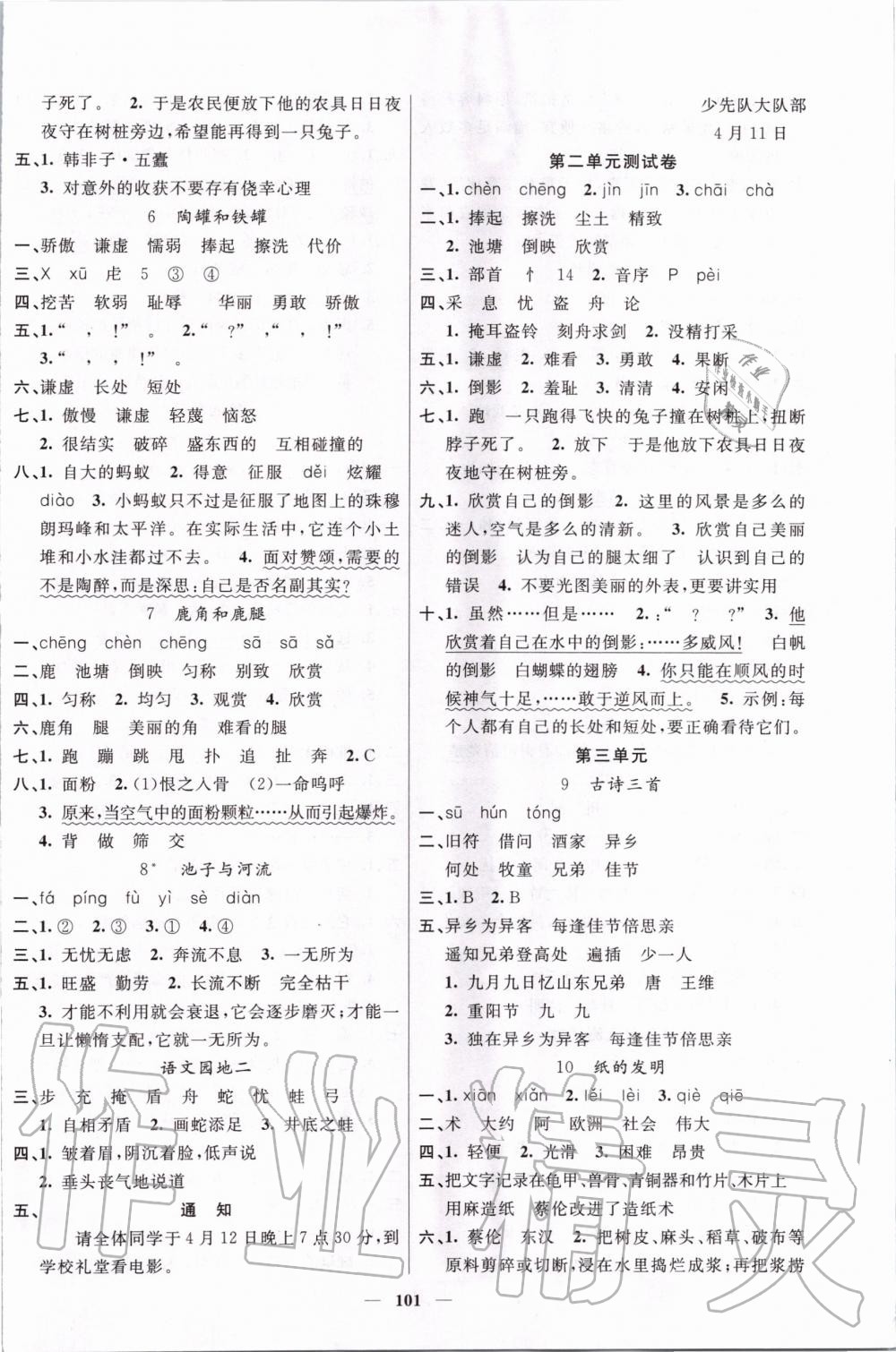 2020年智慧樹(shù)同步講練測(cè)三年級(jí)語(yǔ)文下冊(cè)人教版 第2頁(yè)