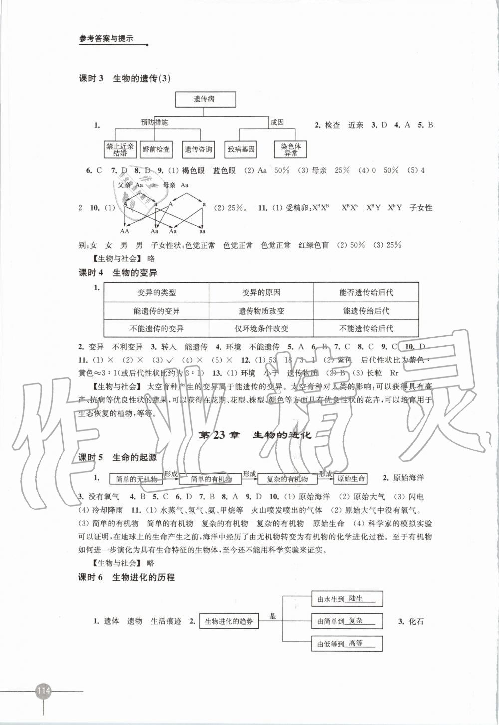 2020年課課練初中生物學(xué)八年級下冊蘇科版 第2頁