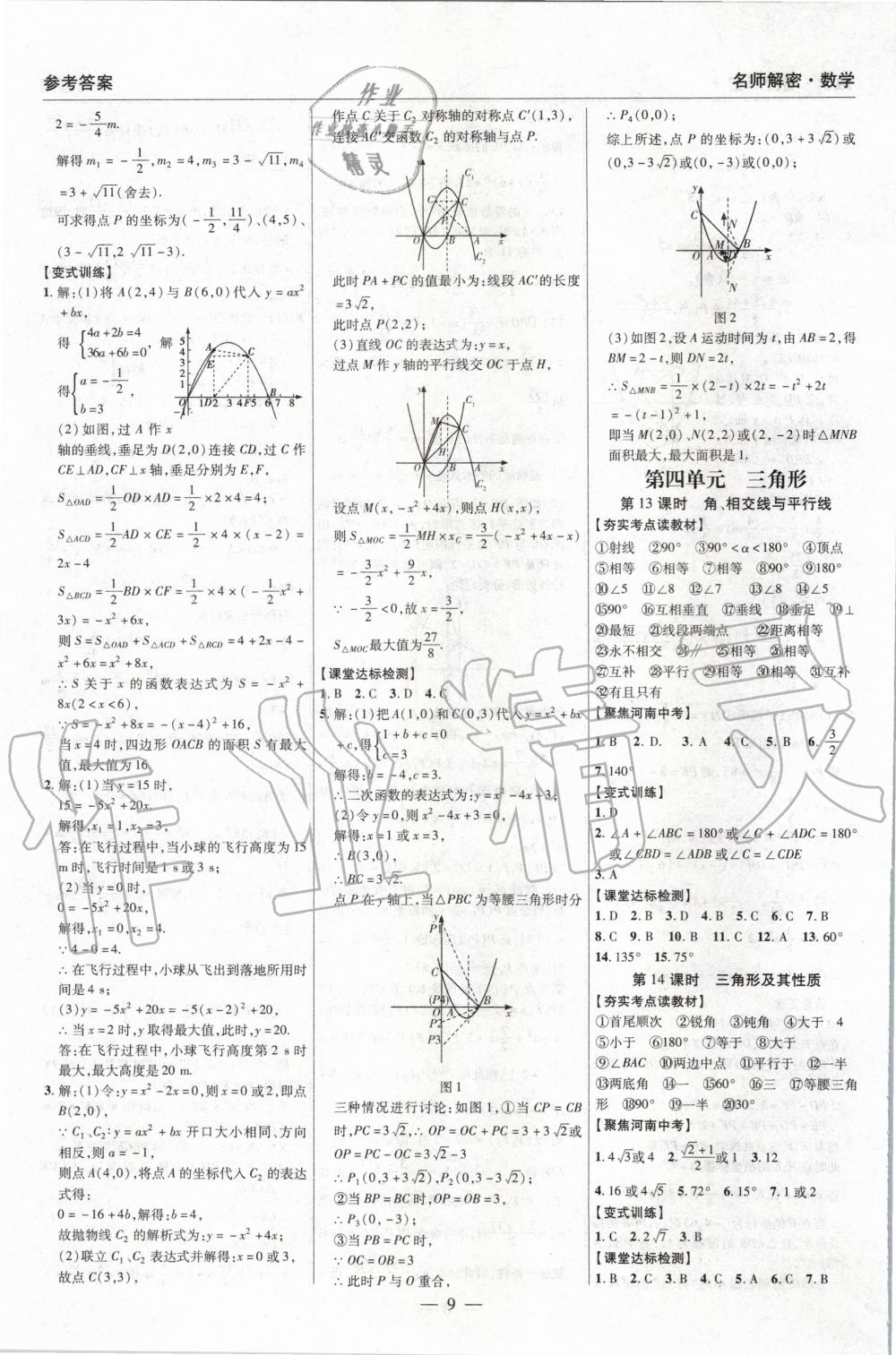 2020年硕源教育河南中考中复习名师解密数学 第10页