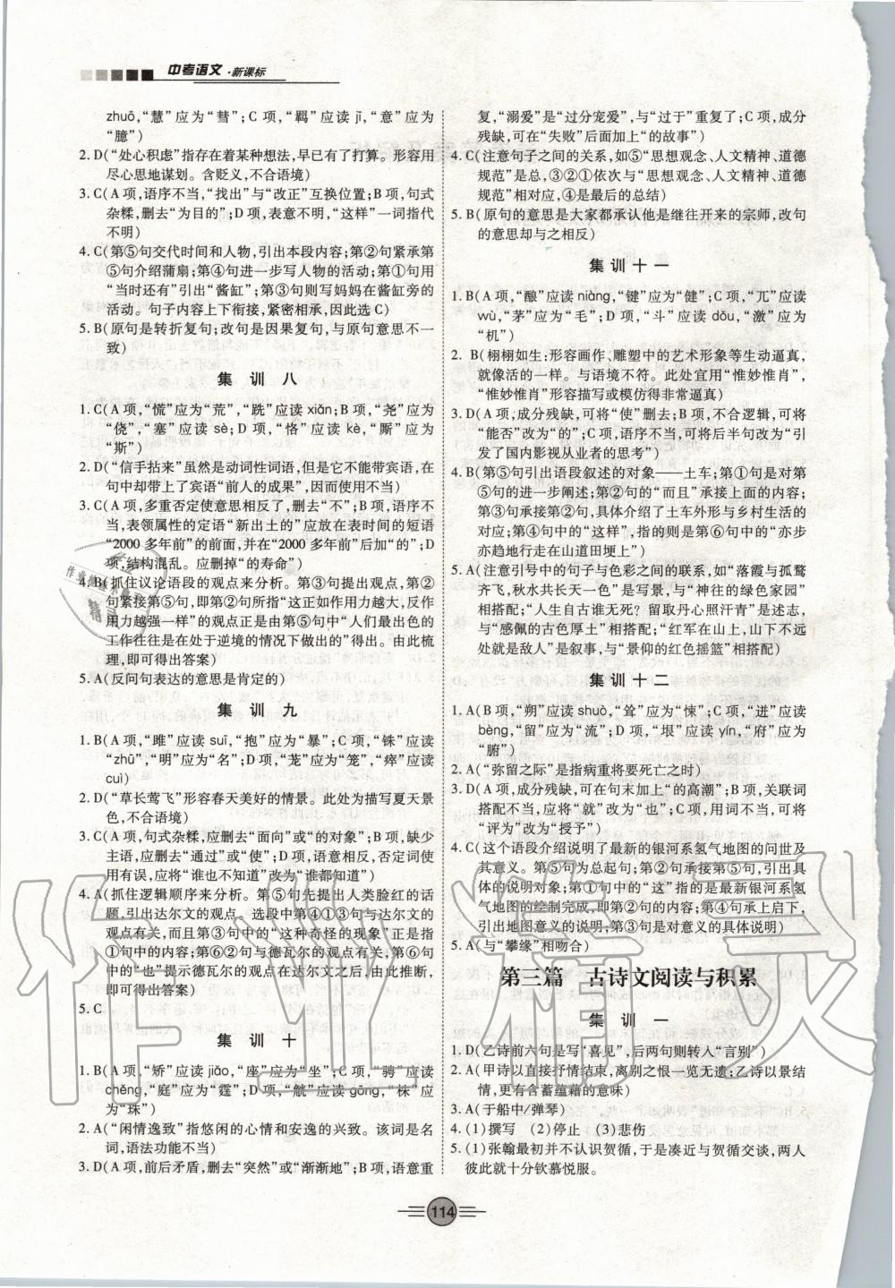 2020年專項新評價中考二輪語文江西專版 第2頁