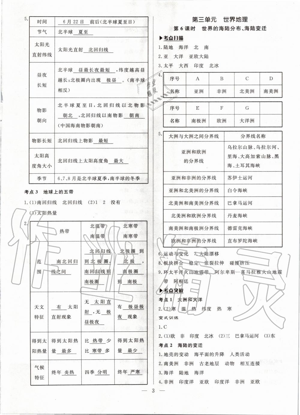 2020年湘岳中考地理永州專版 第3頁(yè)