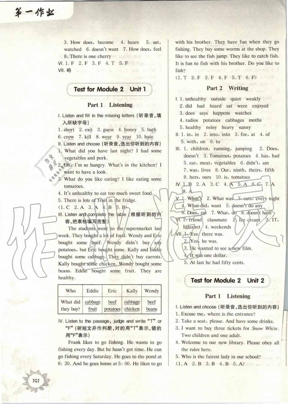 2020年第一作业五年级英语第二学期沪教牛津版 第3页