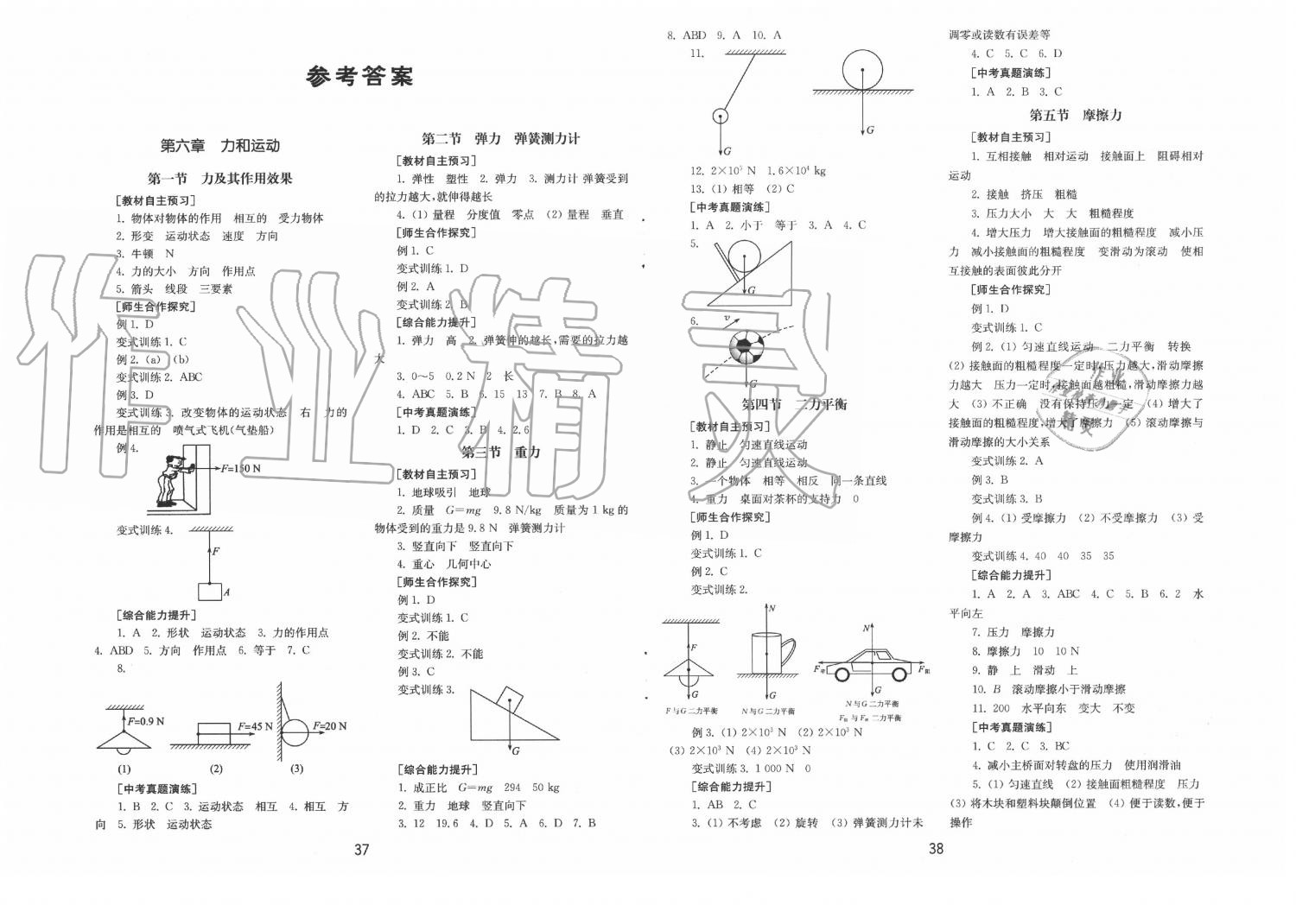 2020年初中基礎訓練八年級物理下冊魯科版山東教育出版社 第1頁