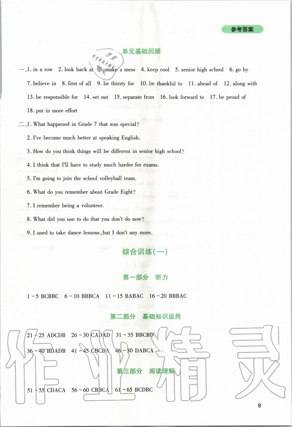 2020年新課程實(shí)踐與探究叢書九年級(jí)英語(yǔ)下冊(cè)人教版 第9頁(yè)