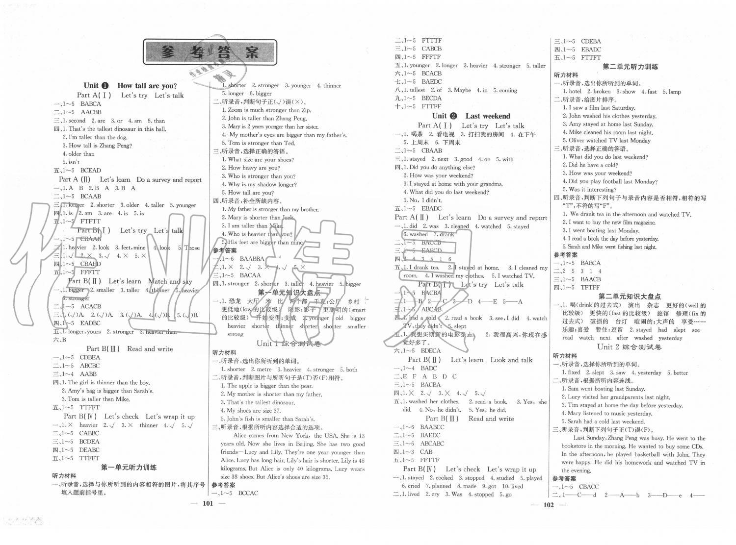 2020年梯田文化課堂內外六年級英語下冊人教版 第1頁