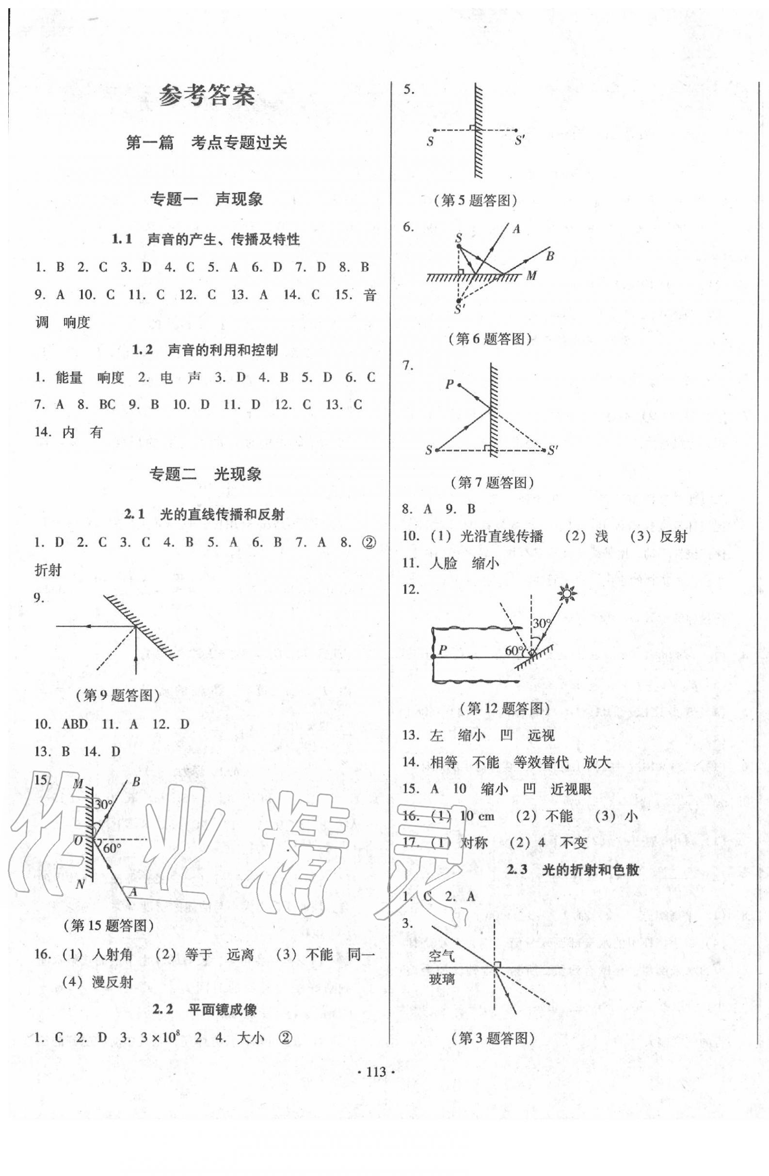 2020年中考錦囊物理 第1頁
