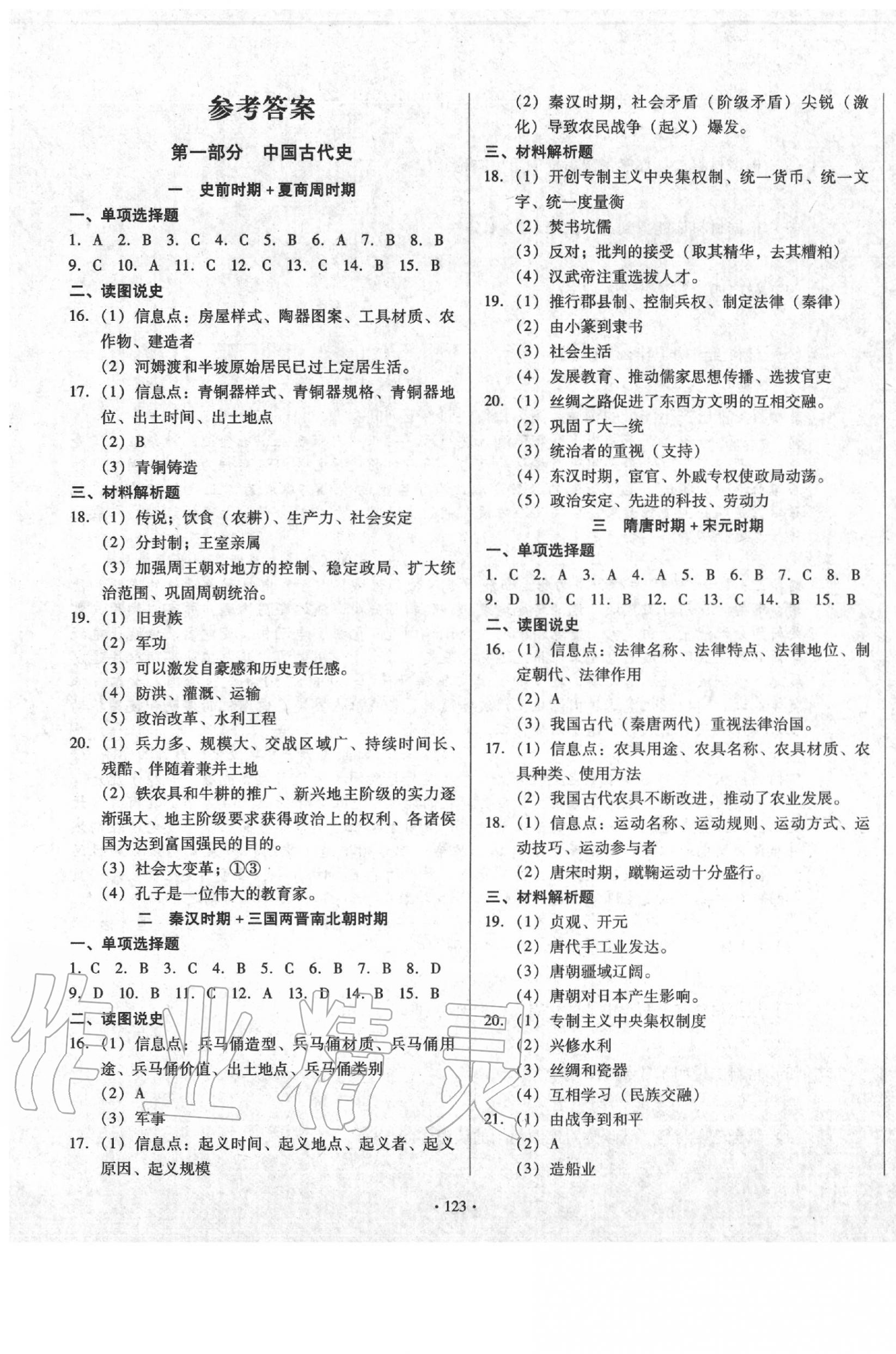 2020年中考錦囊歷史 第1頁(yè)
