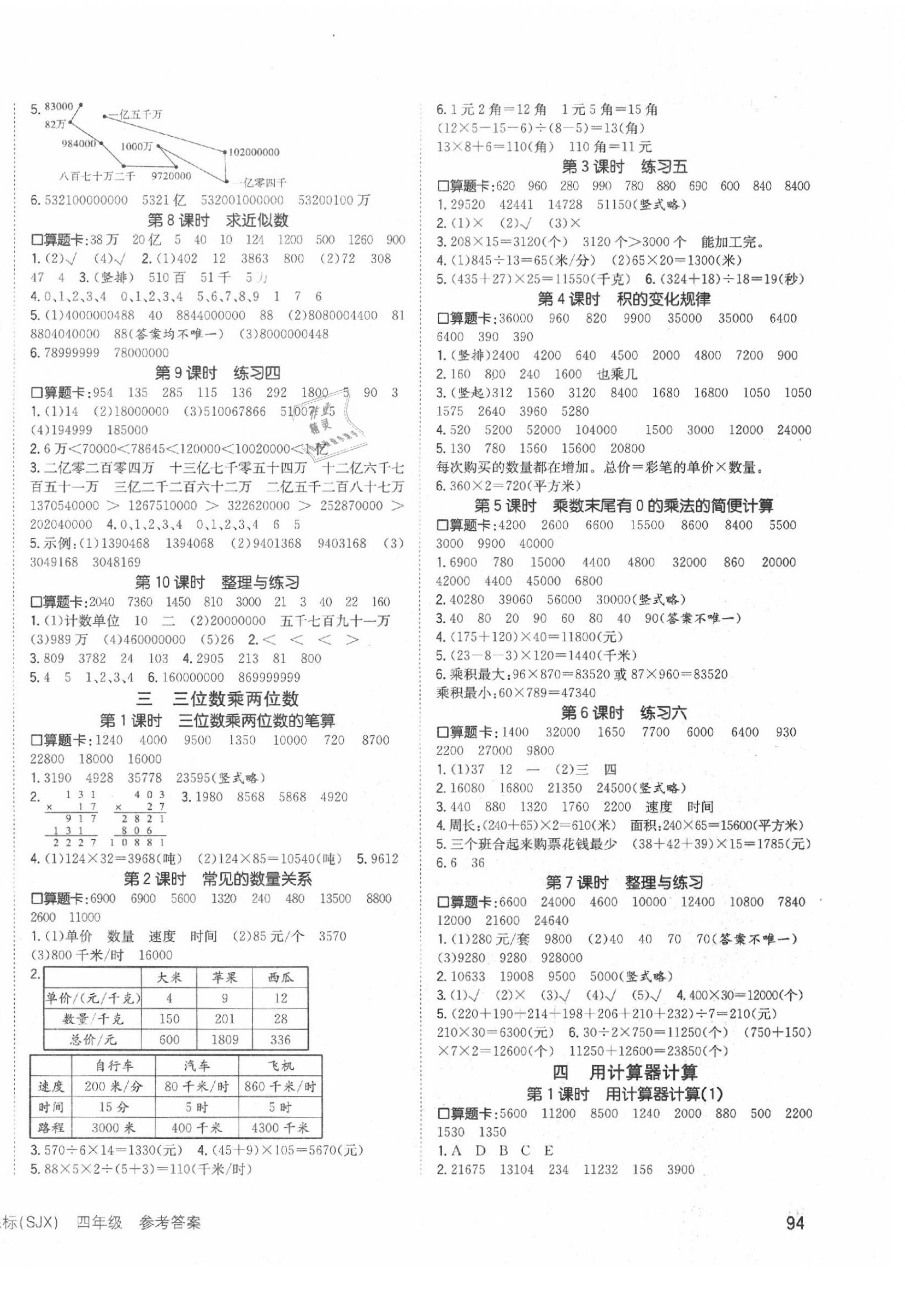 2020年英才小狀元同步優(yōu)化練與測(cè)四年級(jí)數(shù)學(xué)下冊(cè)蘇教版 第2頁(yè)