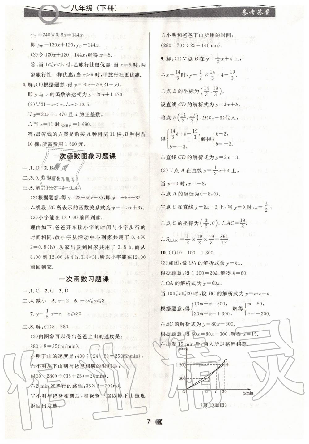 2020年点石成金金牌夺冠八年级数学下册人教版 第7页