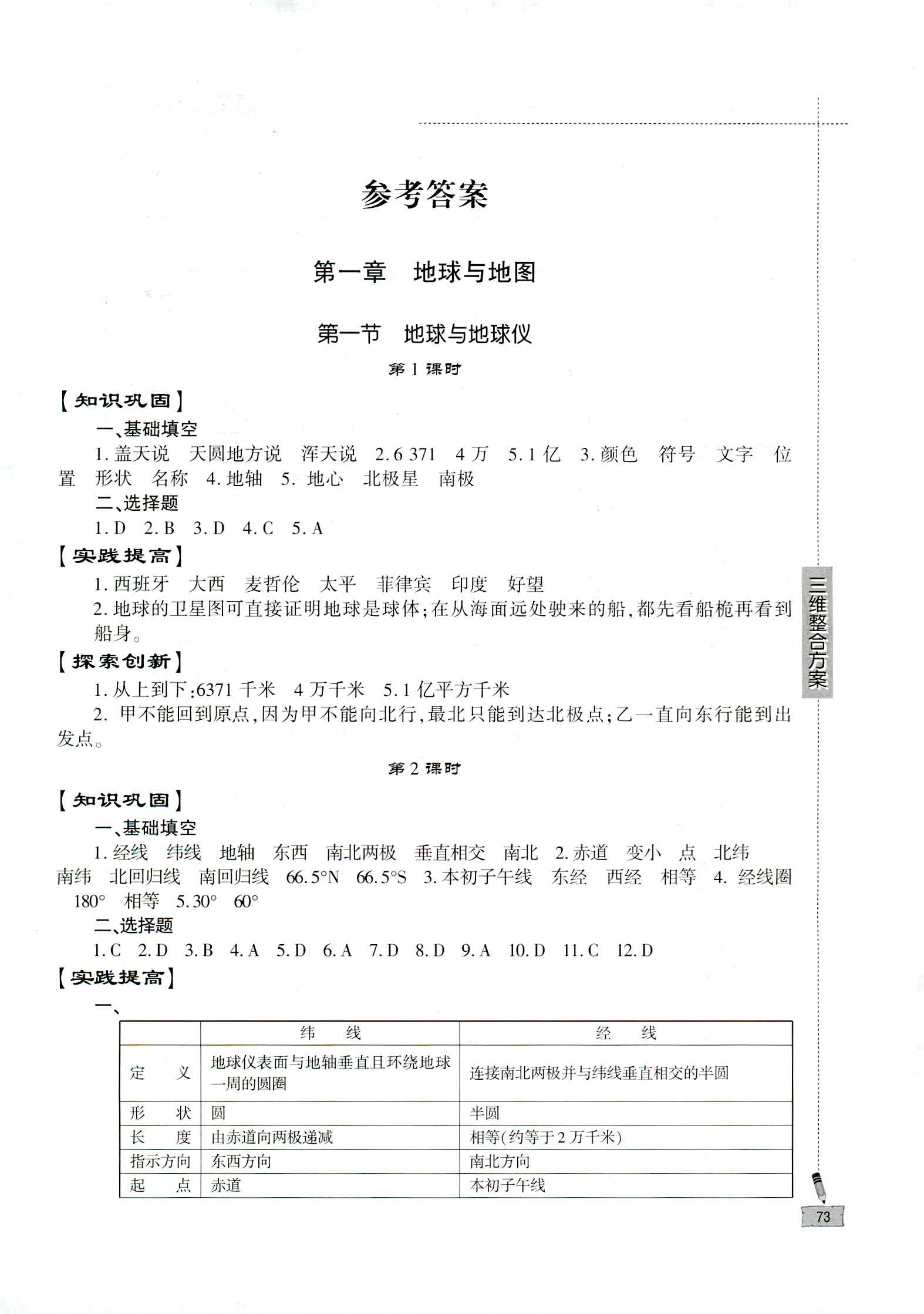 2018年仁爱地理同步练习册七年级上册仁爱版 第1页