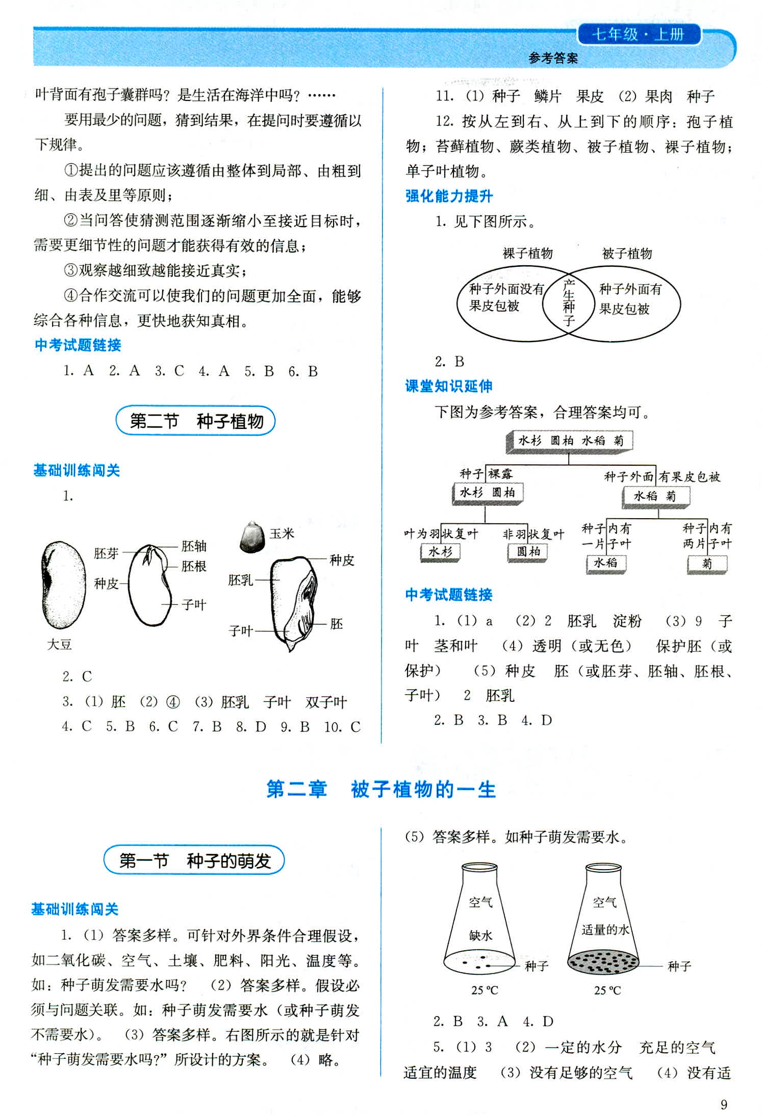 2018年人教金學(xué)典同步解析與測(cè)評(píng)七年級(jí)生物學(xué)上冊(cè)人教版 第9頁