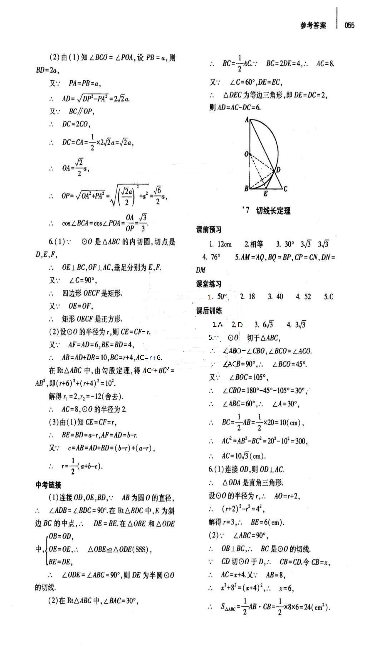 2018年基础训练九年级数学全一册北师大版大象出版社 第55页