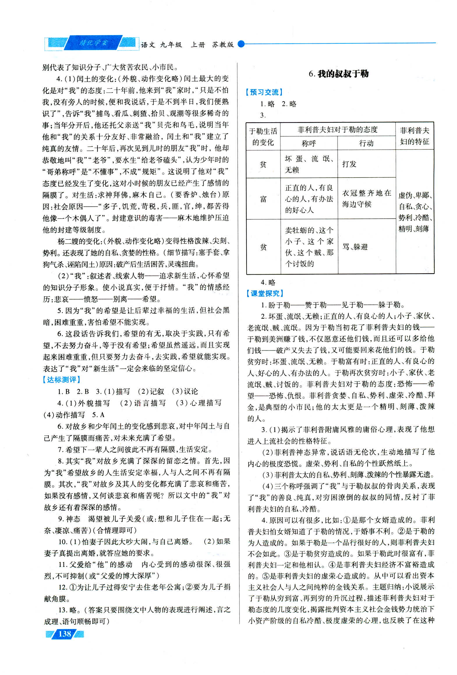 2018年绩优学案九年级语文上册苏教版 第4页