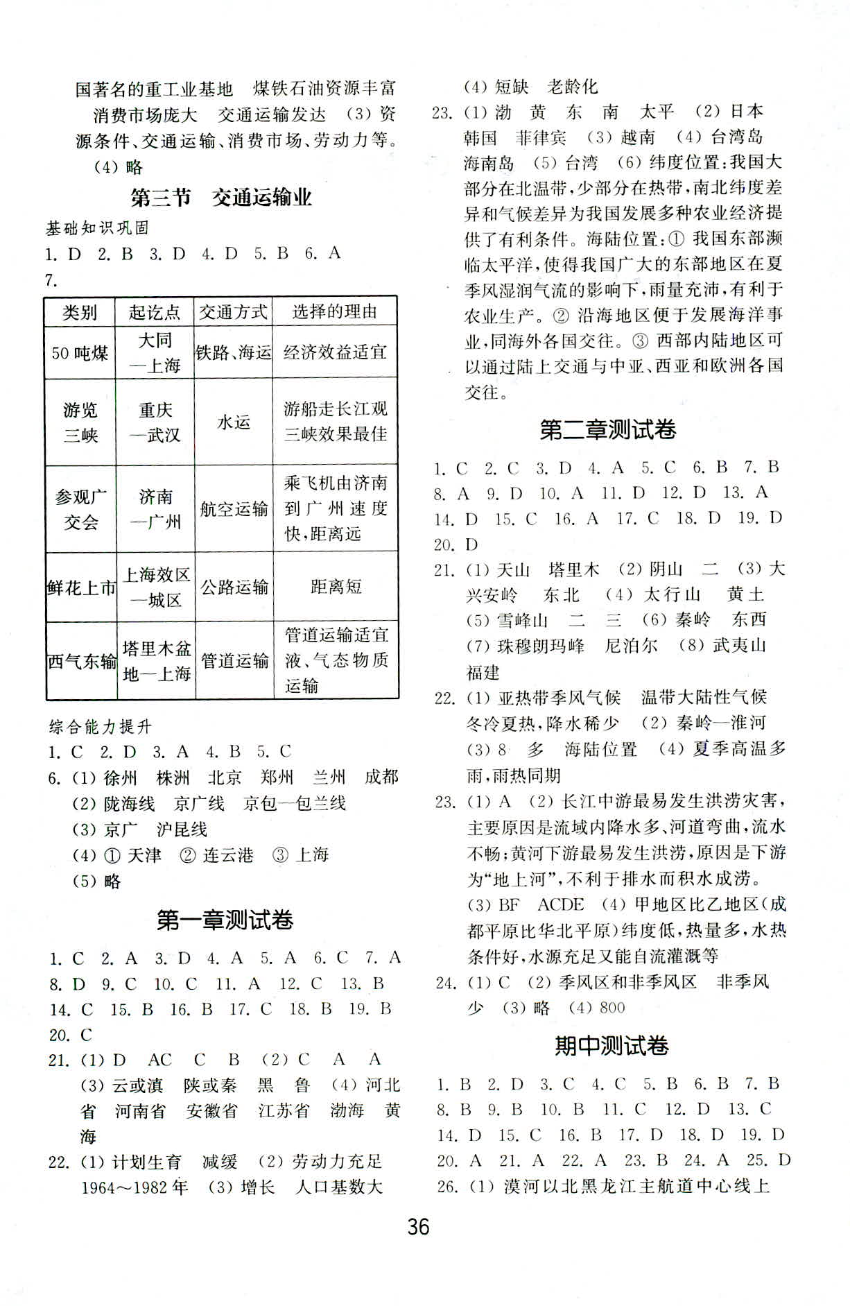 2018年初中基础训练八年级地理上册湘教版山东教育出版社 第4页