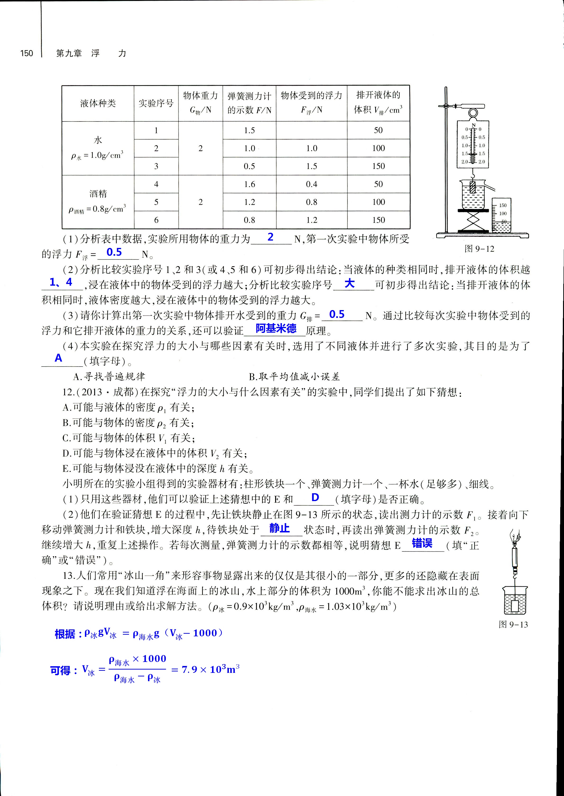 2018年基礎(chǔ)訓(xùn)練八年級物理全一冊滬科版大象出版社 第150頁