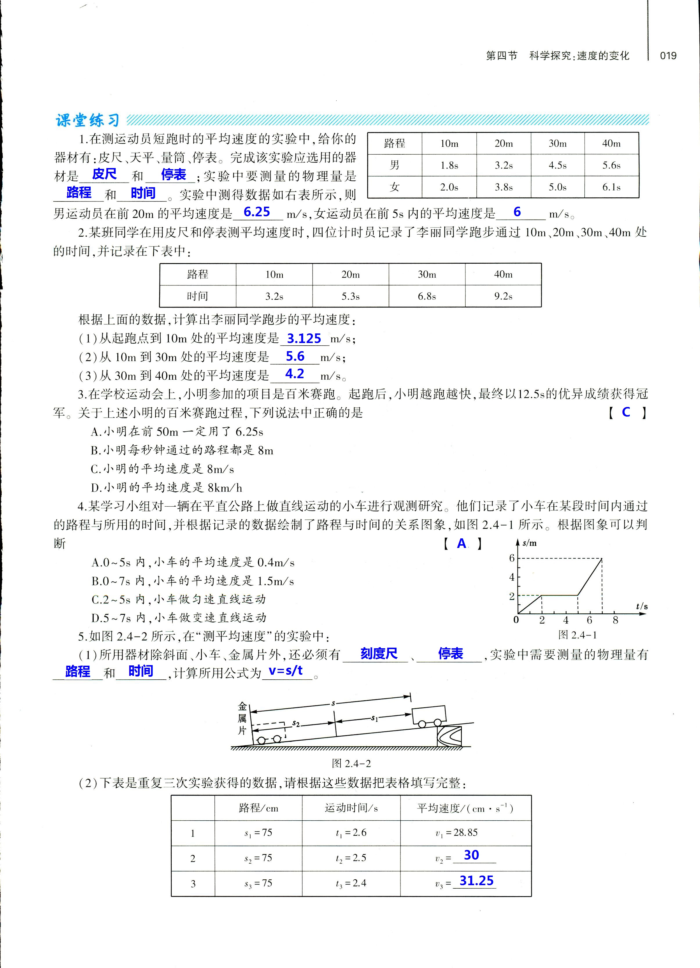 2018年基礎(chǔ)訓(xùn)練八年級(jí)物理全一冊(cè)滬科版大象出版社 第19頁(yè)