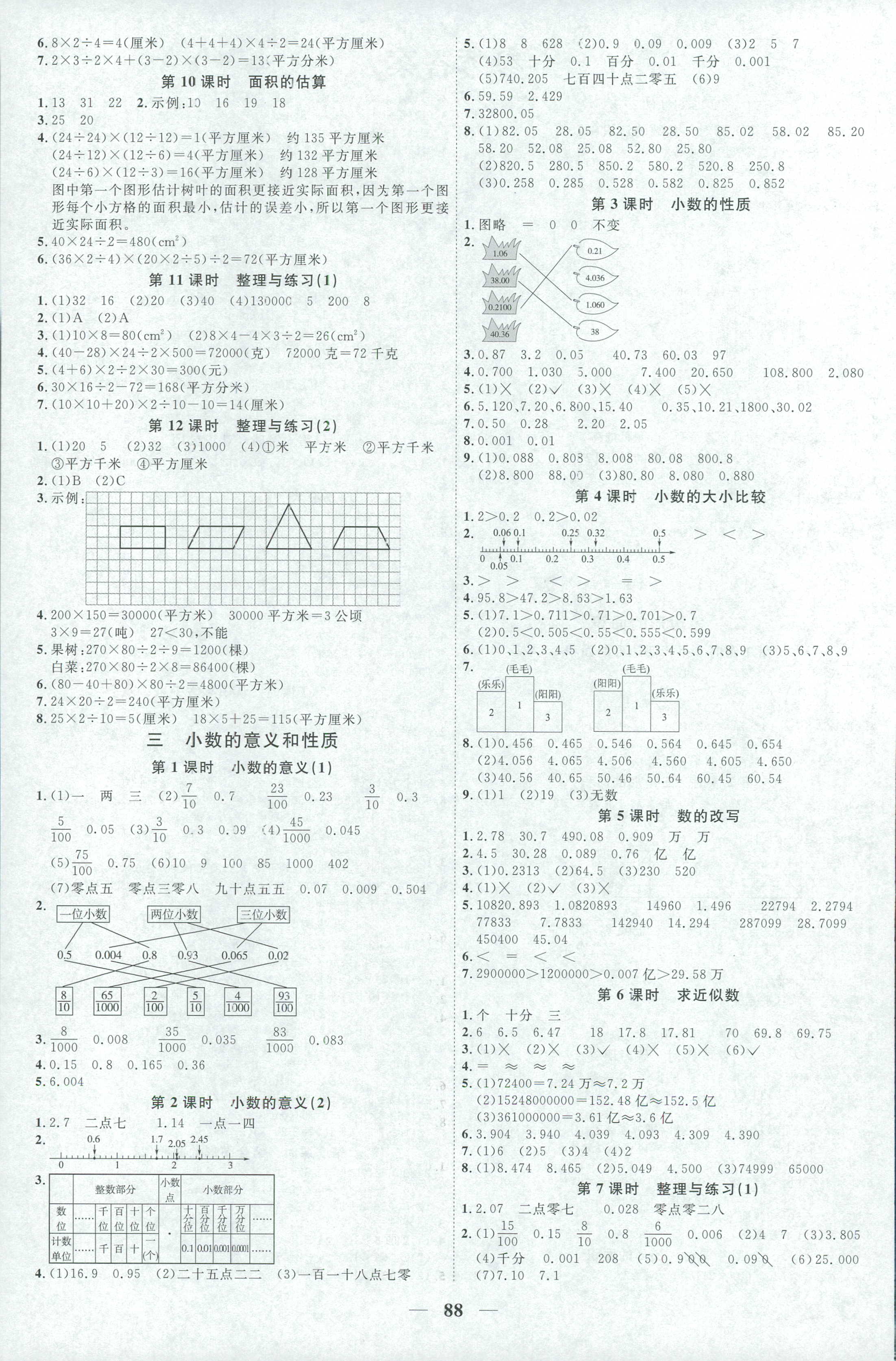 2018年陽光同學(xué)課時(shí)優(yōu)化作業(yè)五年級(jí)數(shù)學(xué)上冊(cè)蘇教版 第2頁