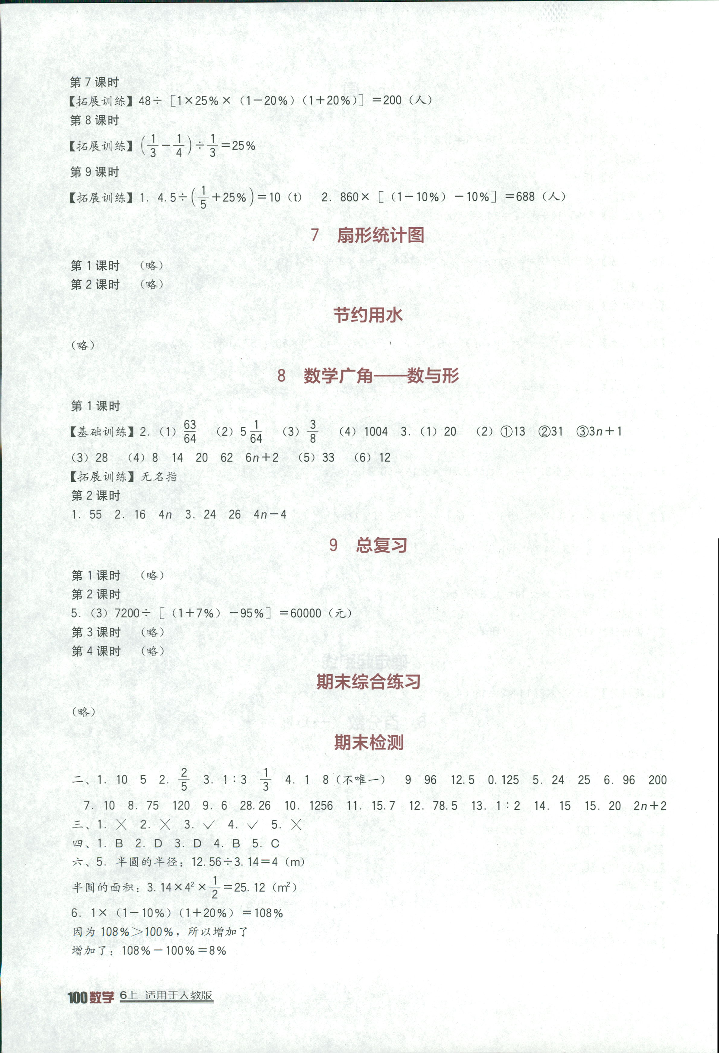 2018年小學(xué)生學(xué)習(xí)實(shí)踐園地六年級(jí)數(shù)學(xué)上冊(cè)人教版 第4頁