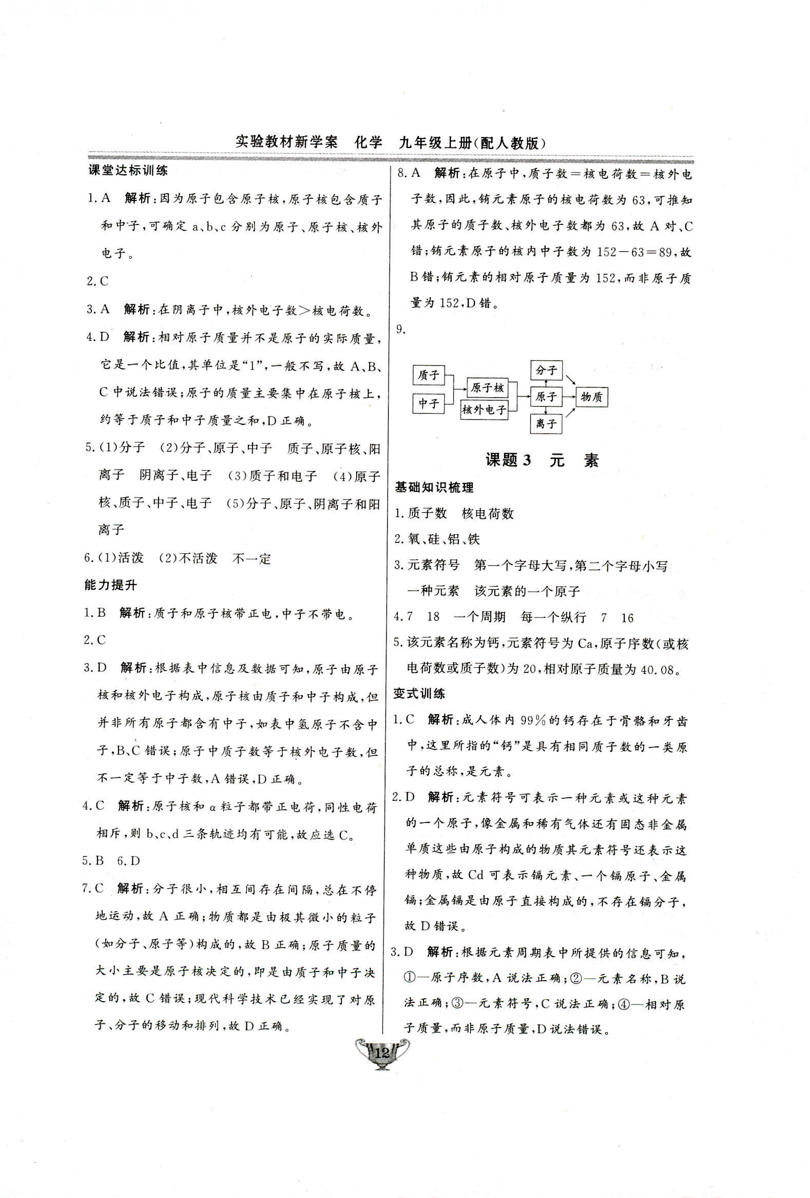 2018年实验教材新学案九年级化学上册人教版 第12页