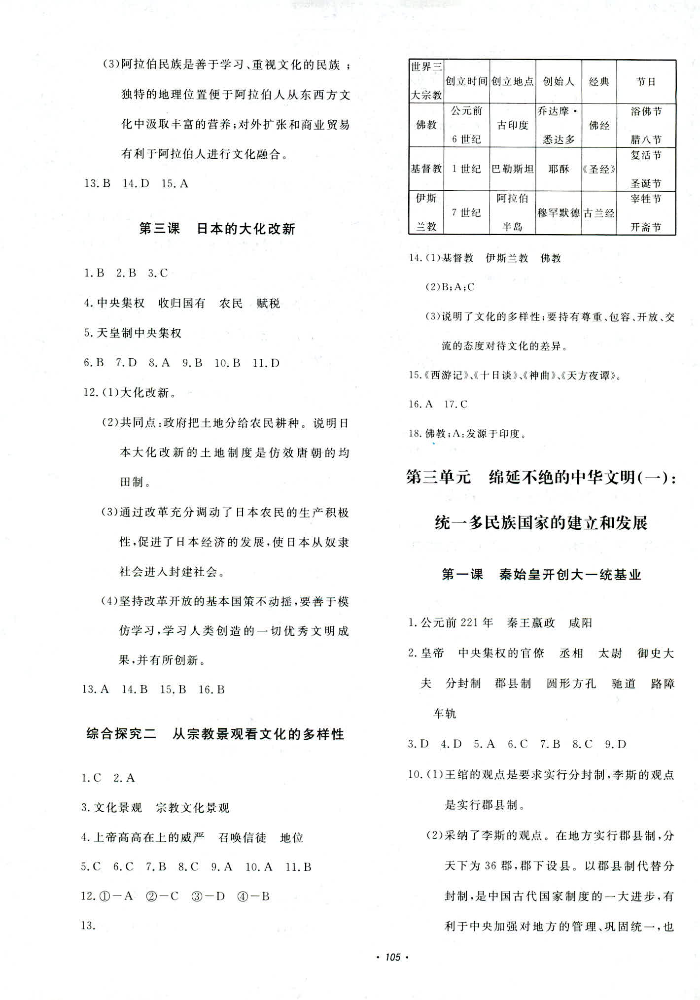 2018年花山小狀元學(xué)科能力達(dá)標(biāo)初中生100全優(yōu)卷八年級(jí)歷史與社會(huì)上冊(cè)人教版 第5頁(yè)