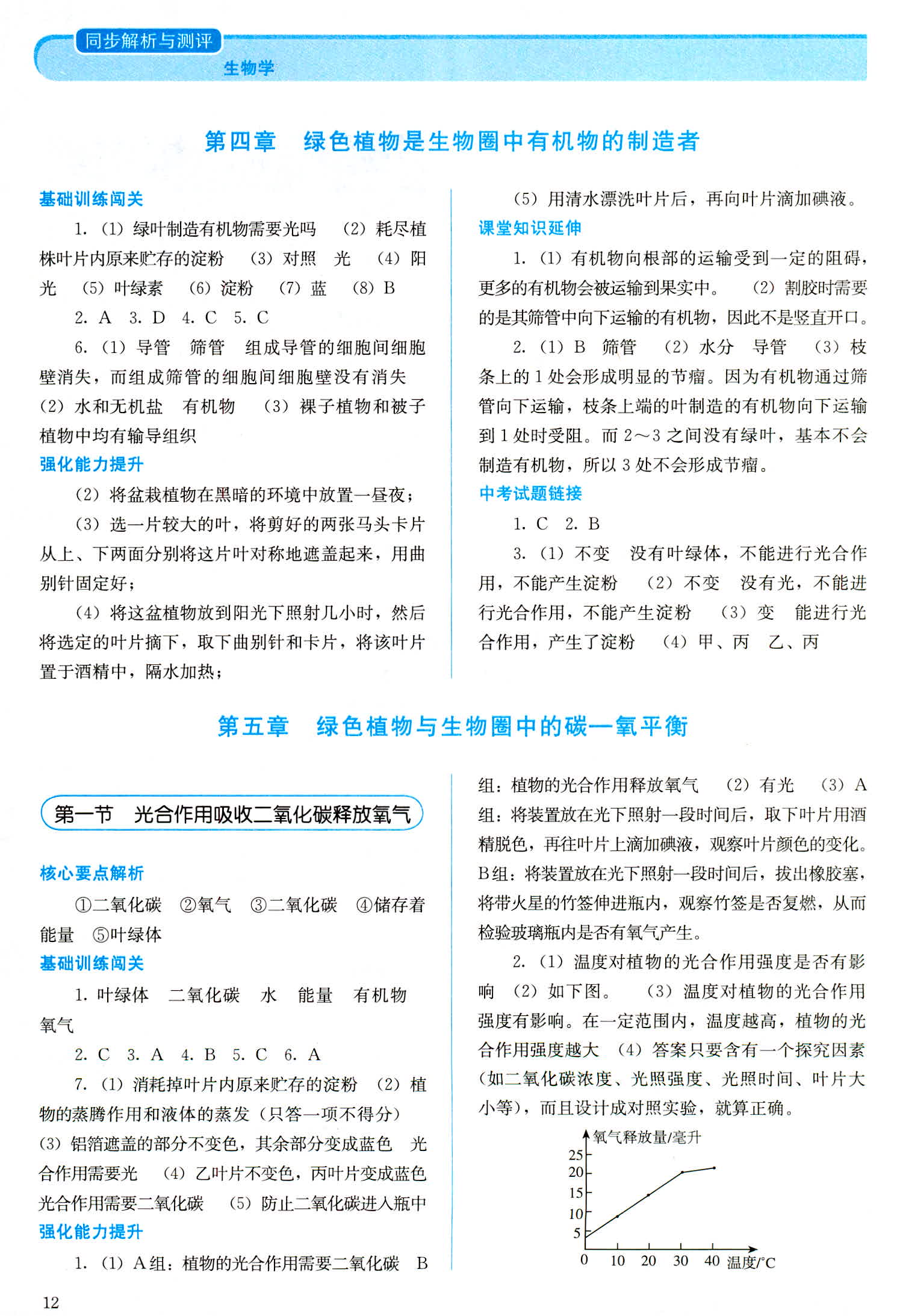 2018年人教金学典同步解析与测评七年级生物学上册人教版 第12页