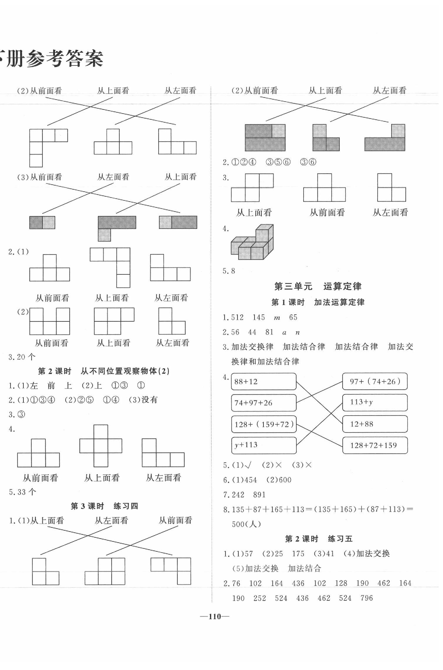 2020年精彩課堂輕松練四年級(jí)數(shù)學(xué)下冊(cè)人教版 第2頁