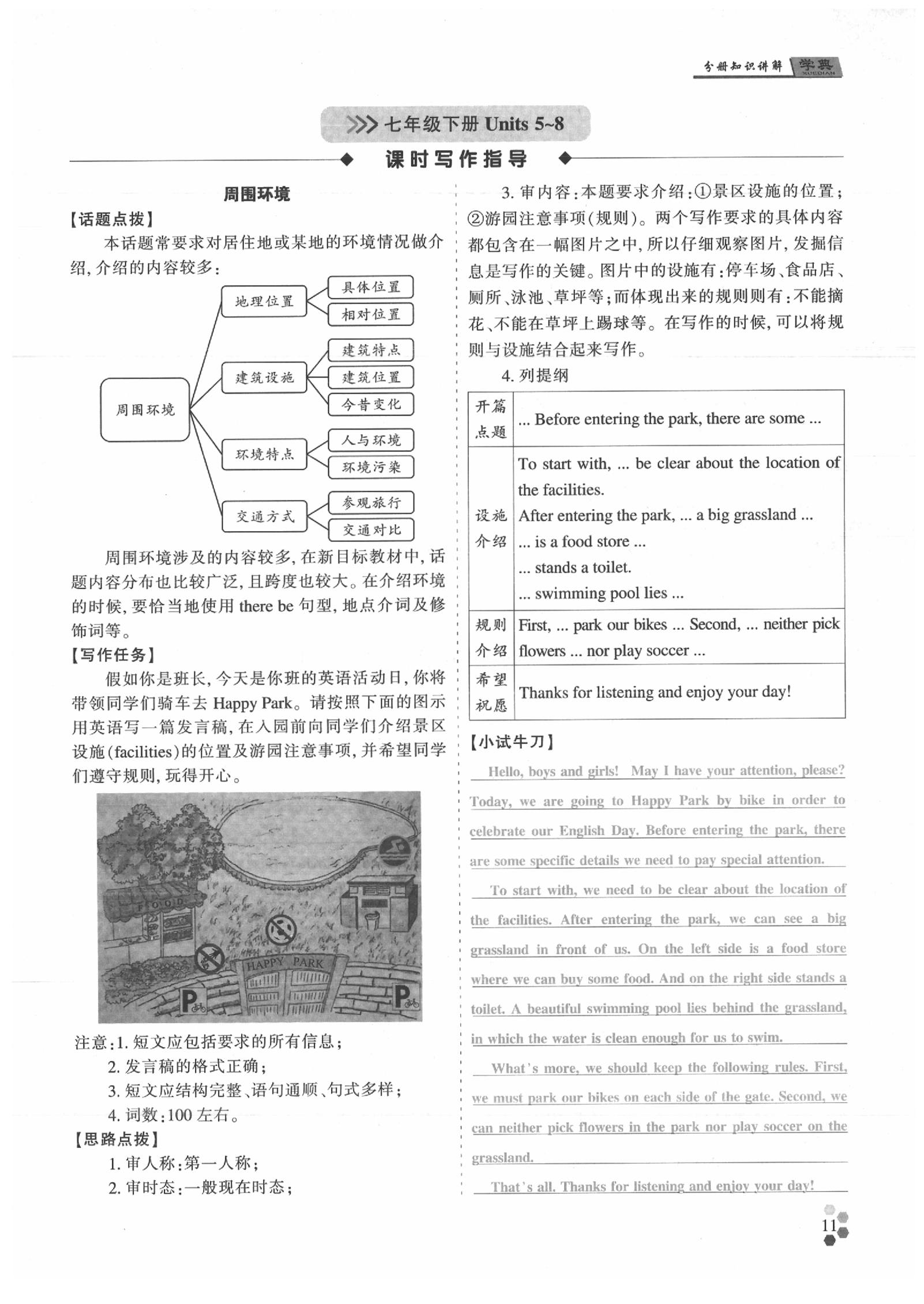 2020年學典英語中考名師A計劃 參考答案第11頁