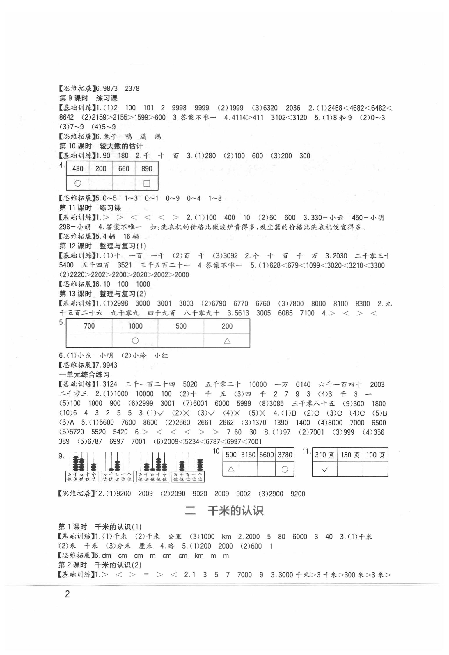 2020年小學(xué)生學(xué)習(xí)實踐園地二年級數(shù)學(xué)下冊西師大版 第2頁