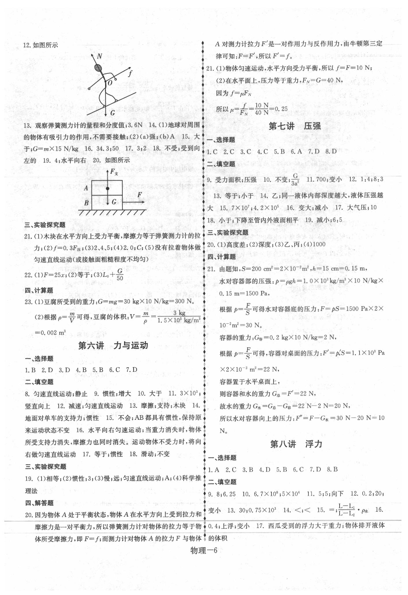 2020年優(yōu)等生中考試題精選物理 第6頁(yè)