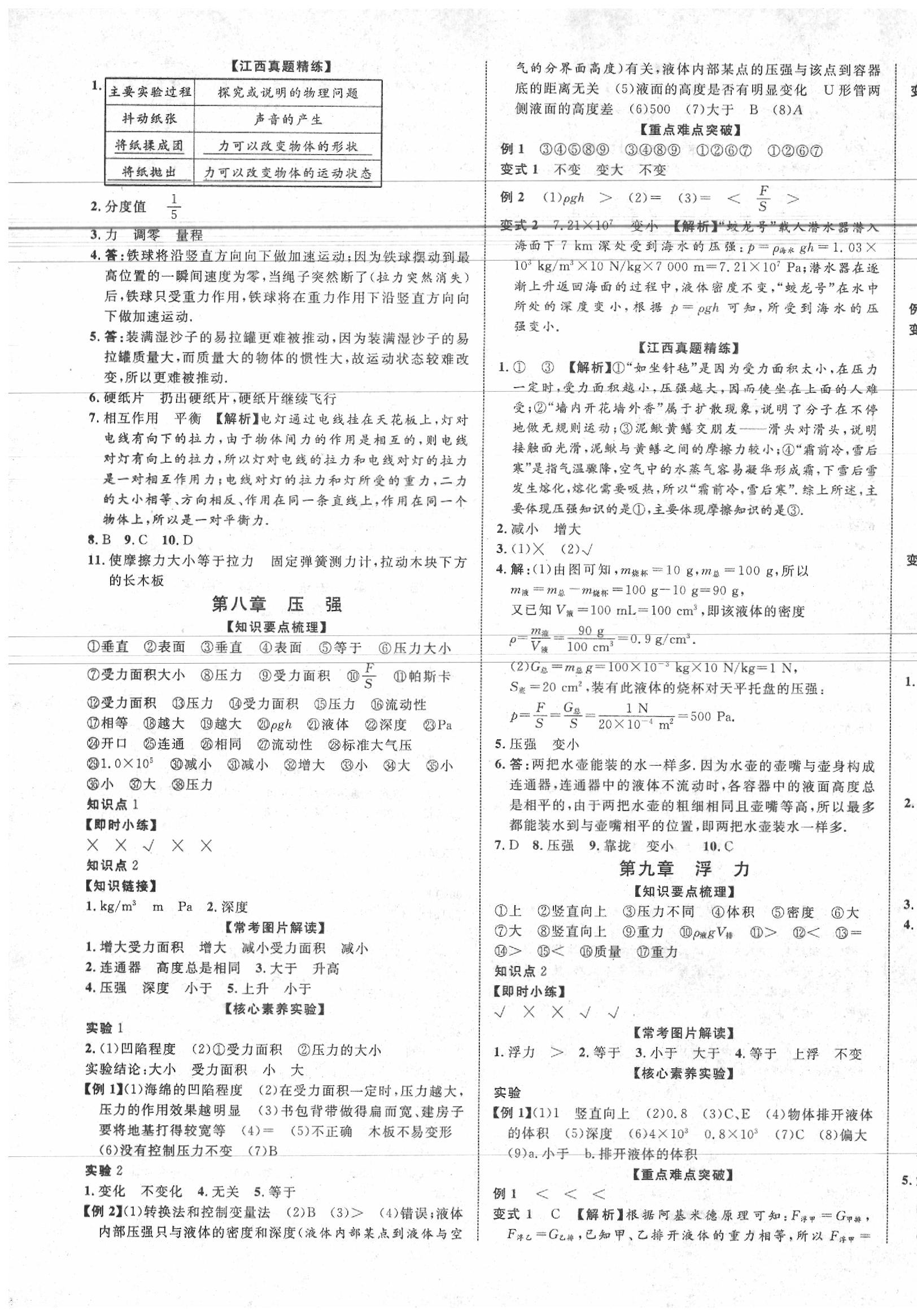 2020年中教联江西中考新突破物理 第5页