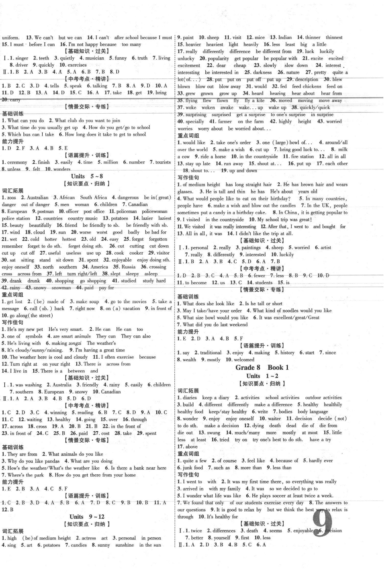 2020年中教聯(lián)江西中考新突破英語 第2頁