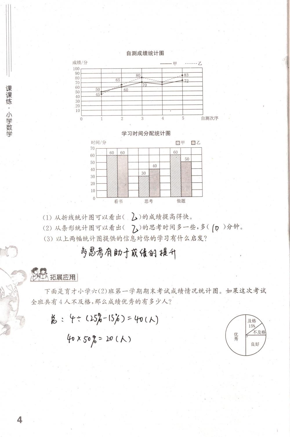 2018年课课练小学数学六年级下册苏教版 第4页