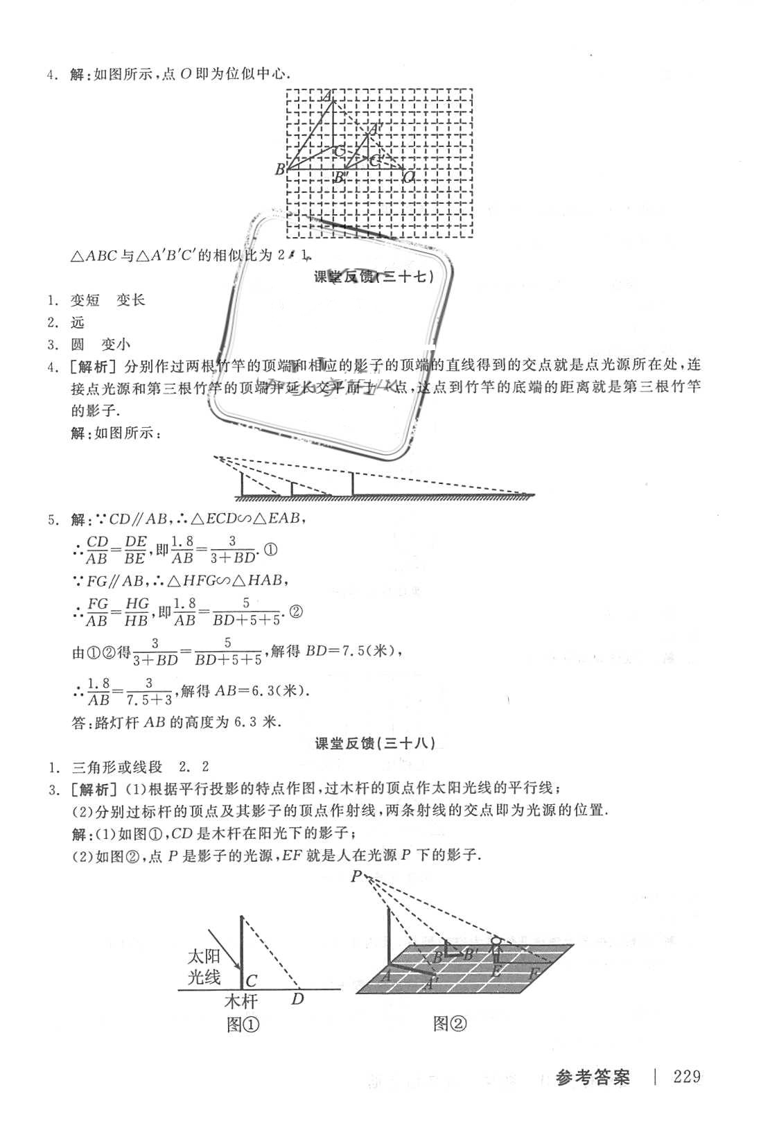 2018年全品学练考九年级数学上册北师大版 第25页