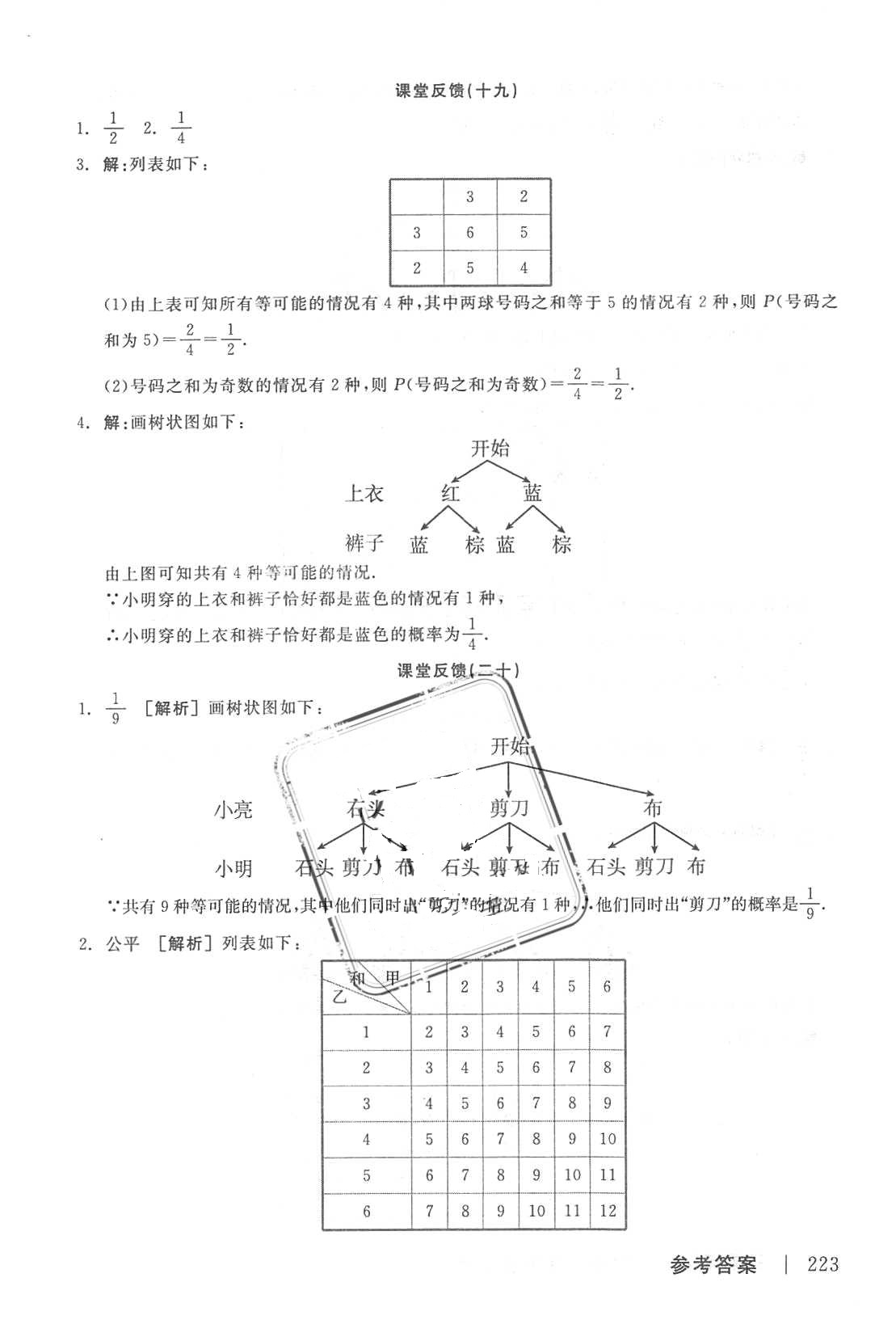 2018年全品學(xué)練考九年級數(shù)學(xué)上冊北師大版 第19頁