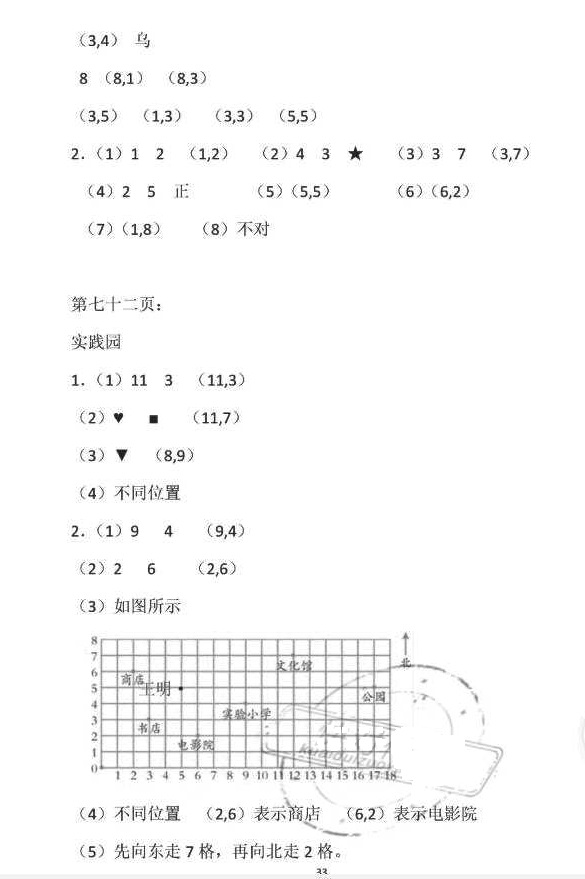 2018年暑假作業(yè)四年級數學蘇教版安徽少年兒童出版社 第33頁