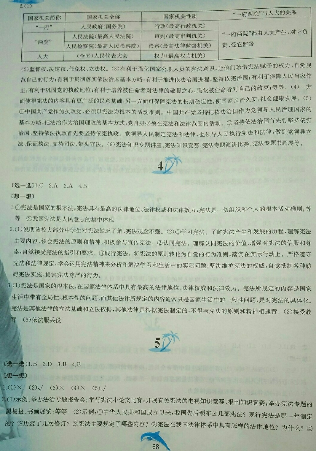 2018年暑假作業(yè)八年級道德與法治人教版黃山書社 第2頁