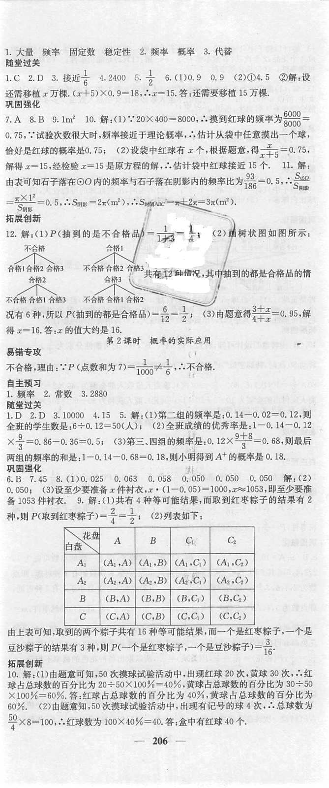 2018年課堂點(diǎn)睛九年級(jí)數(shù)學(xué)上冊(cè)人教版 第35頁