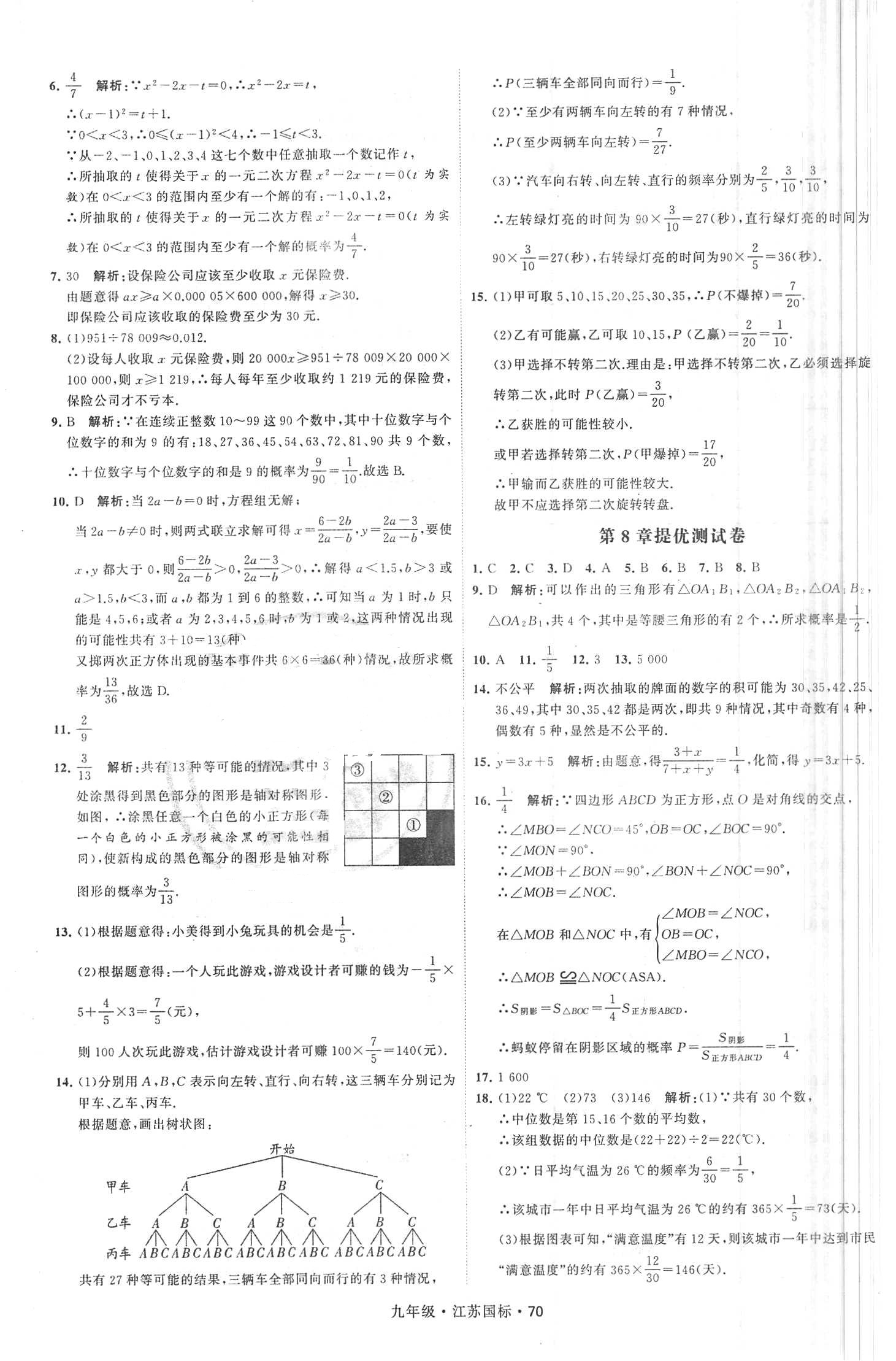 2018年經(jīng)綸學(xué)典學(xué)霸題中題九年級(jí)數(shù)學(xué)全一冊(cè)江蘇國(guó)標(biāo) 第70頁(yè)